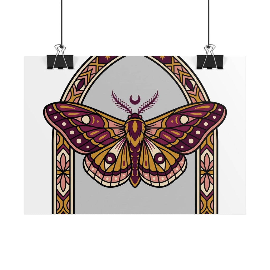 Arched Moth Stars Poster