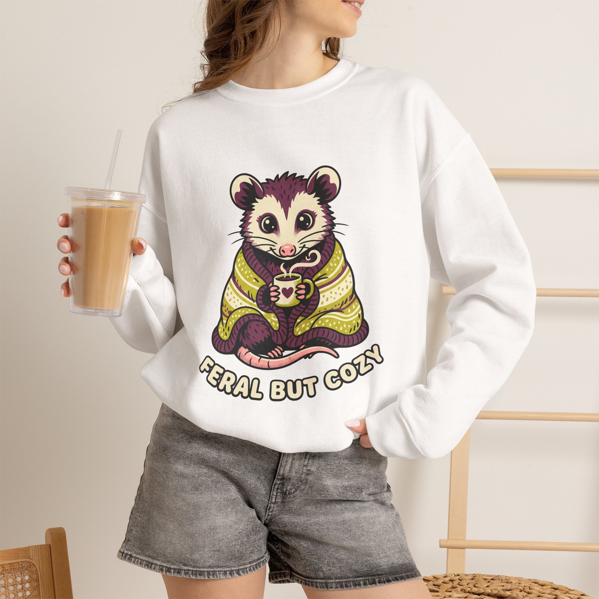 Feral but Cozy Crewneck