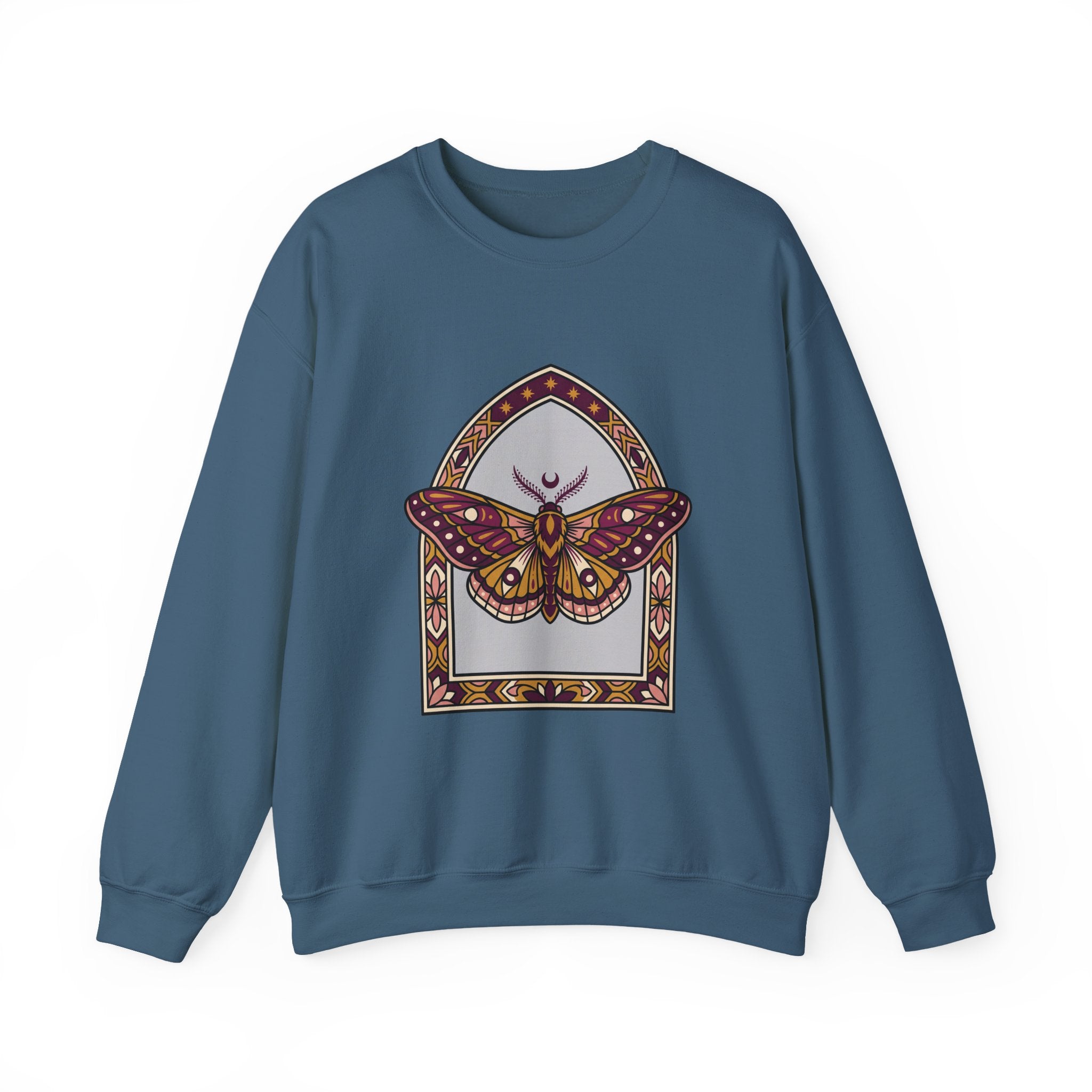 Arched Moth Stars Crewneck