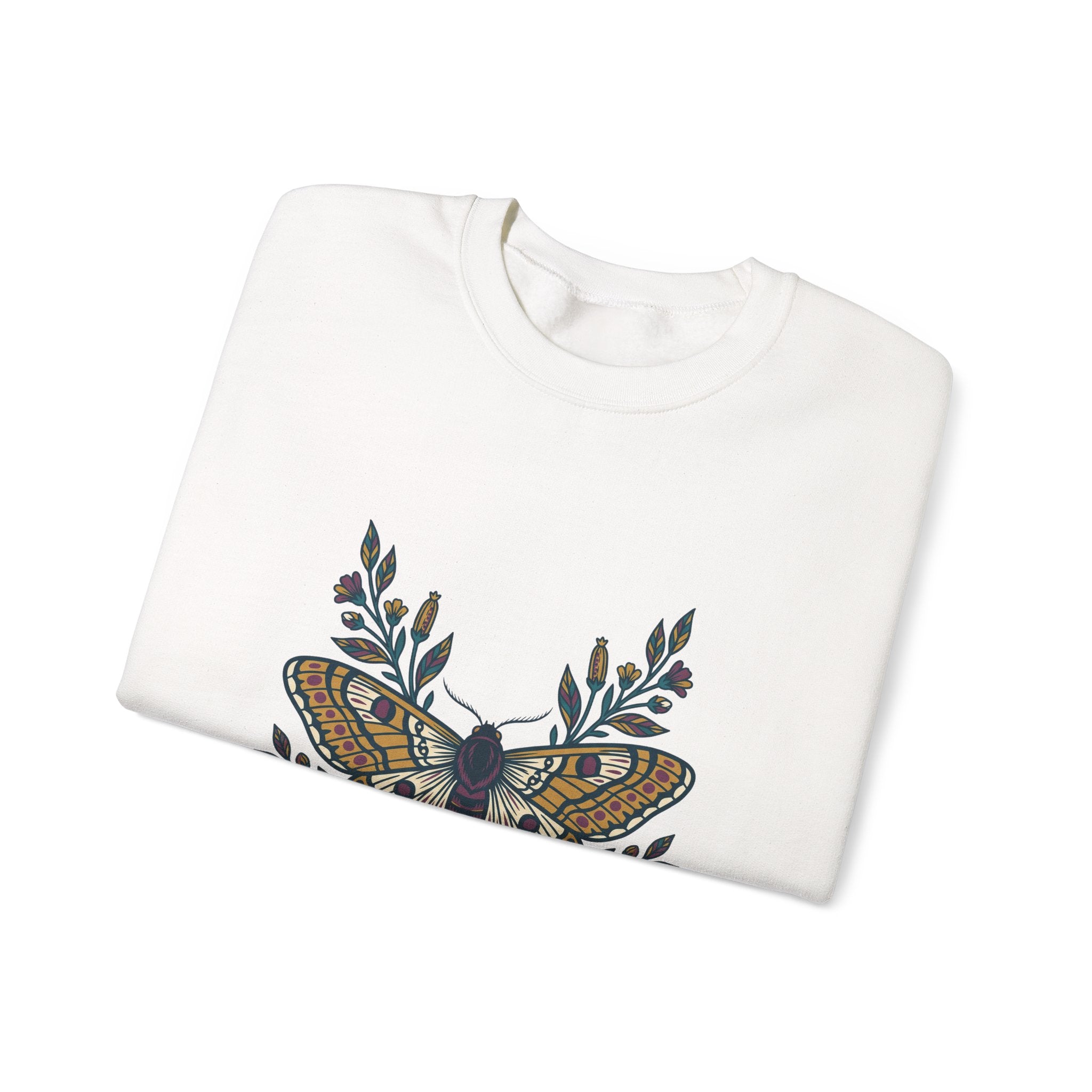 Botanical Moth and Flora Crewneck