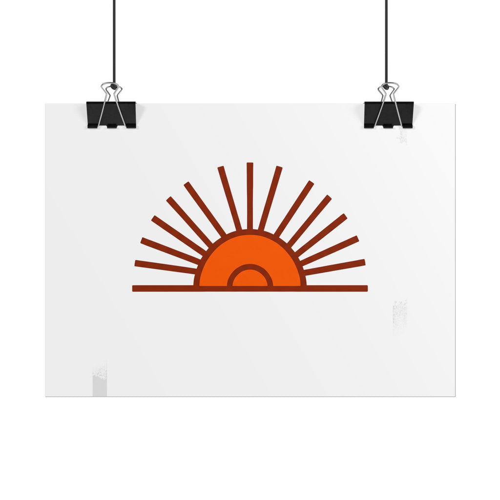 Rising Sun Rays Poster
