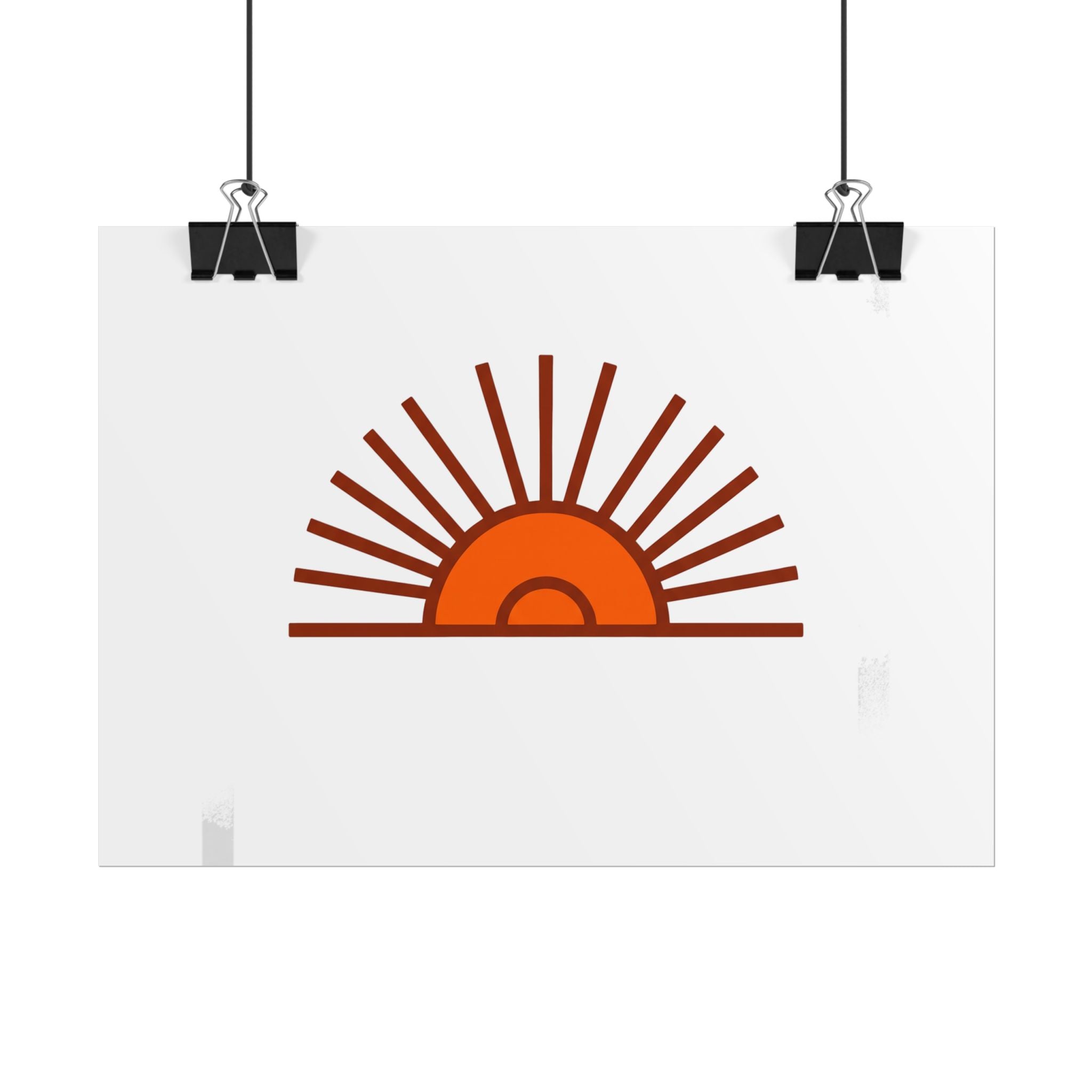 Rising Sun Rays Poster