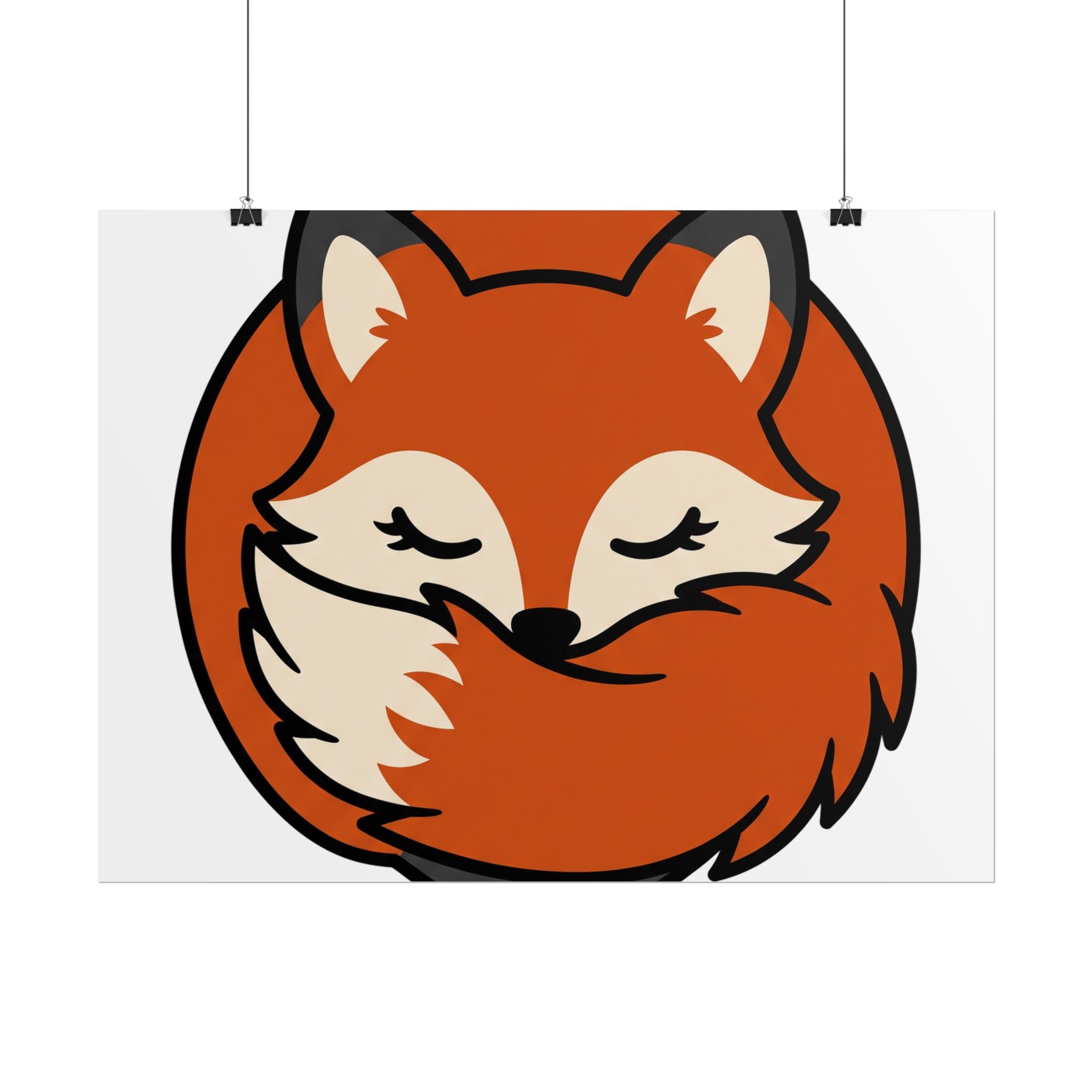 Sleepy Fox Loaf Poster