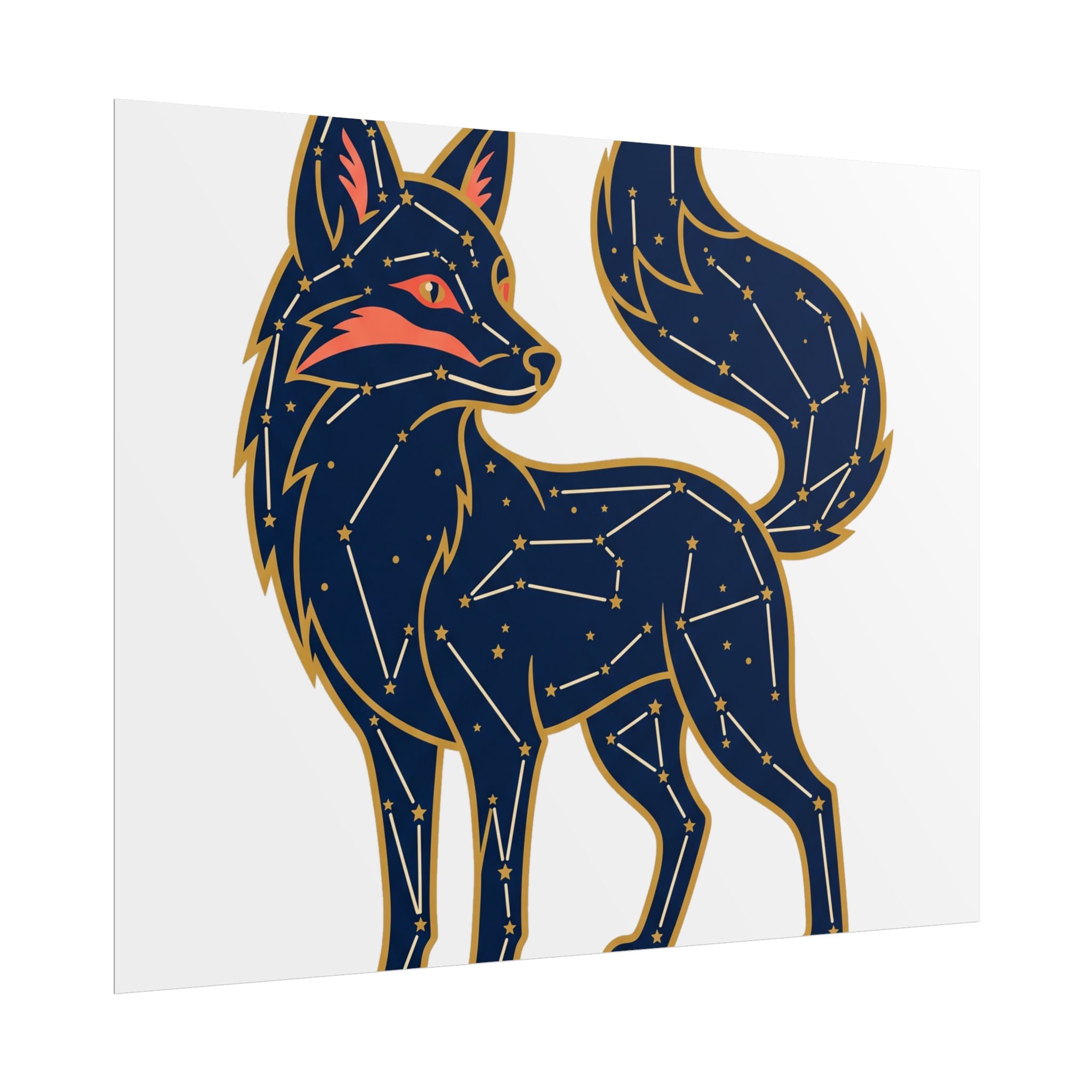 Constellation Fox Poster