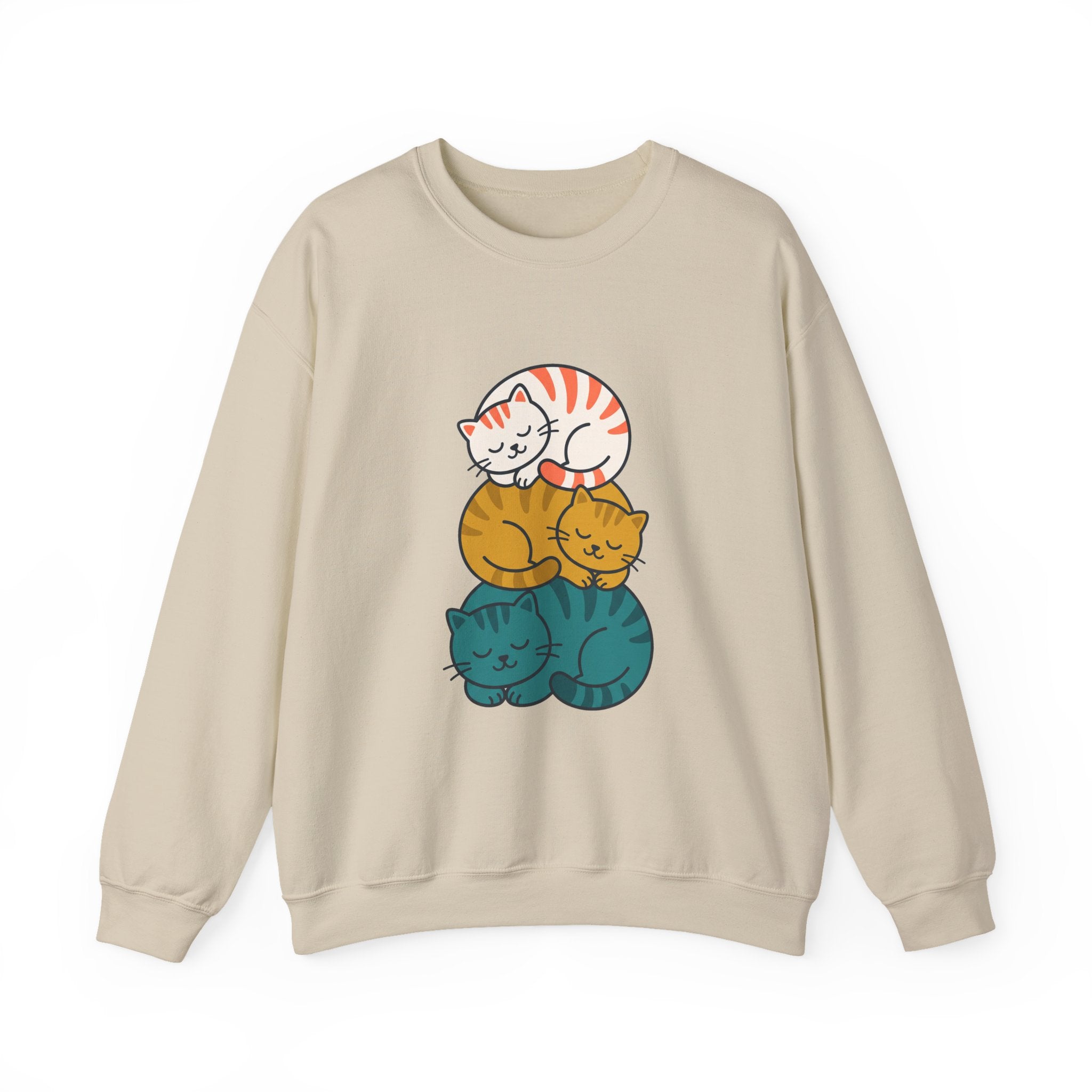 Sleepy Cat Stack Crewneck