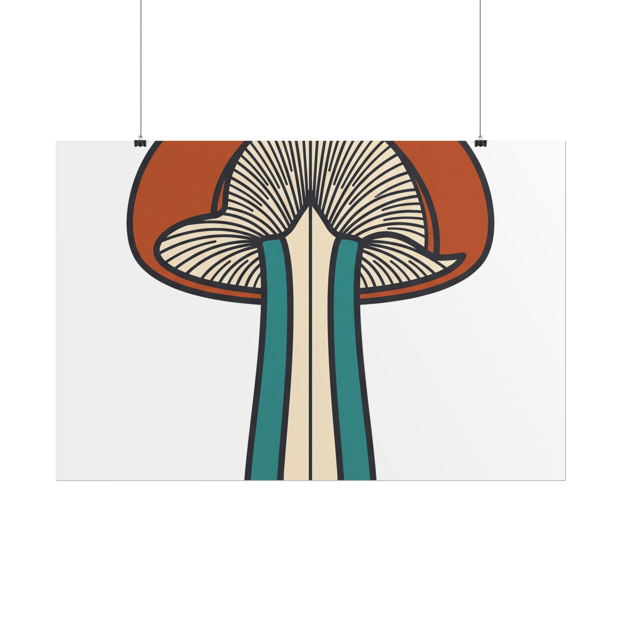 Mushroom Cross Section Poster
