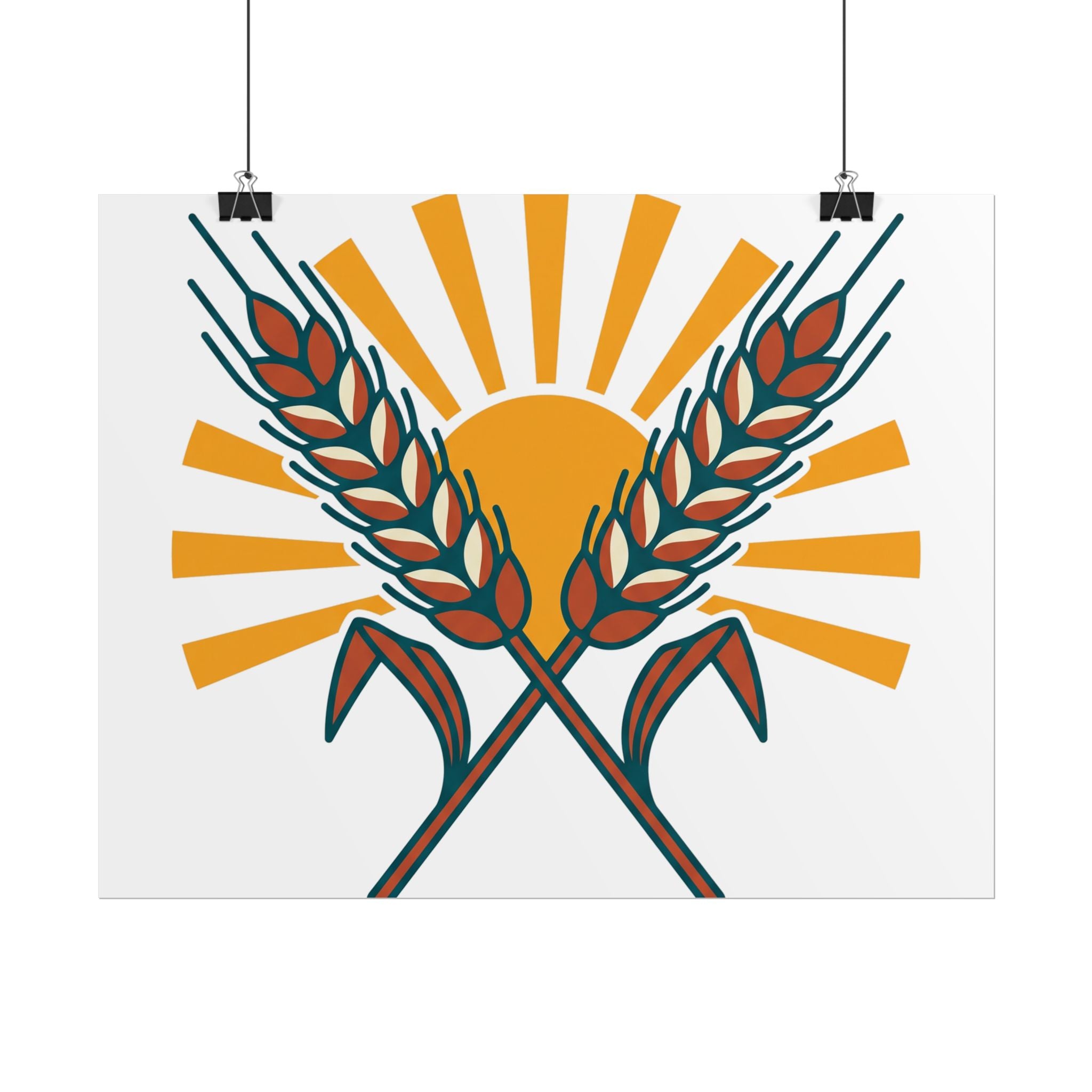 Sun and Wheat Poster