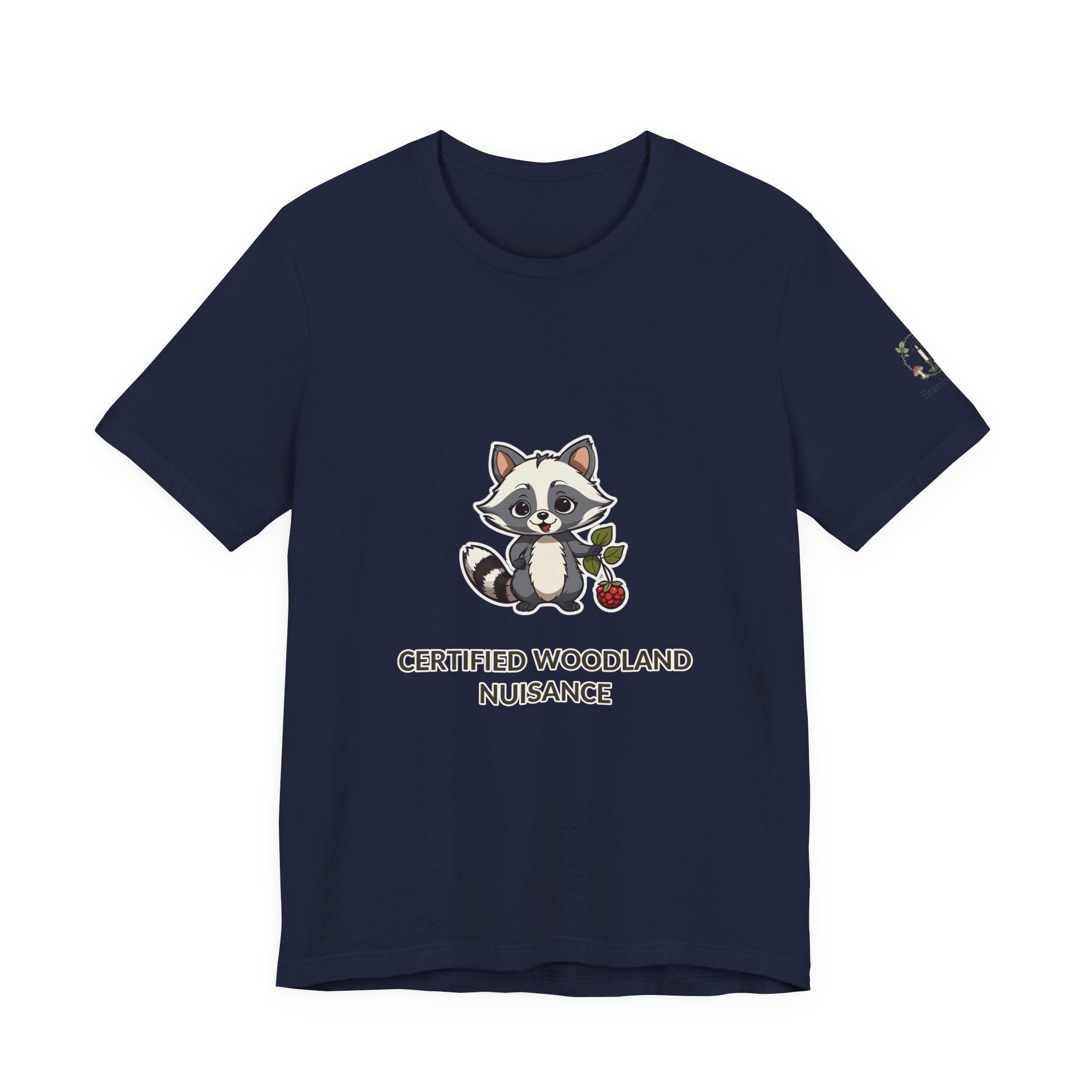 Certified Woodland Nuisance Tee — Cute Raccoon Graphic T-Shirt