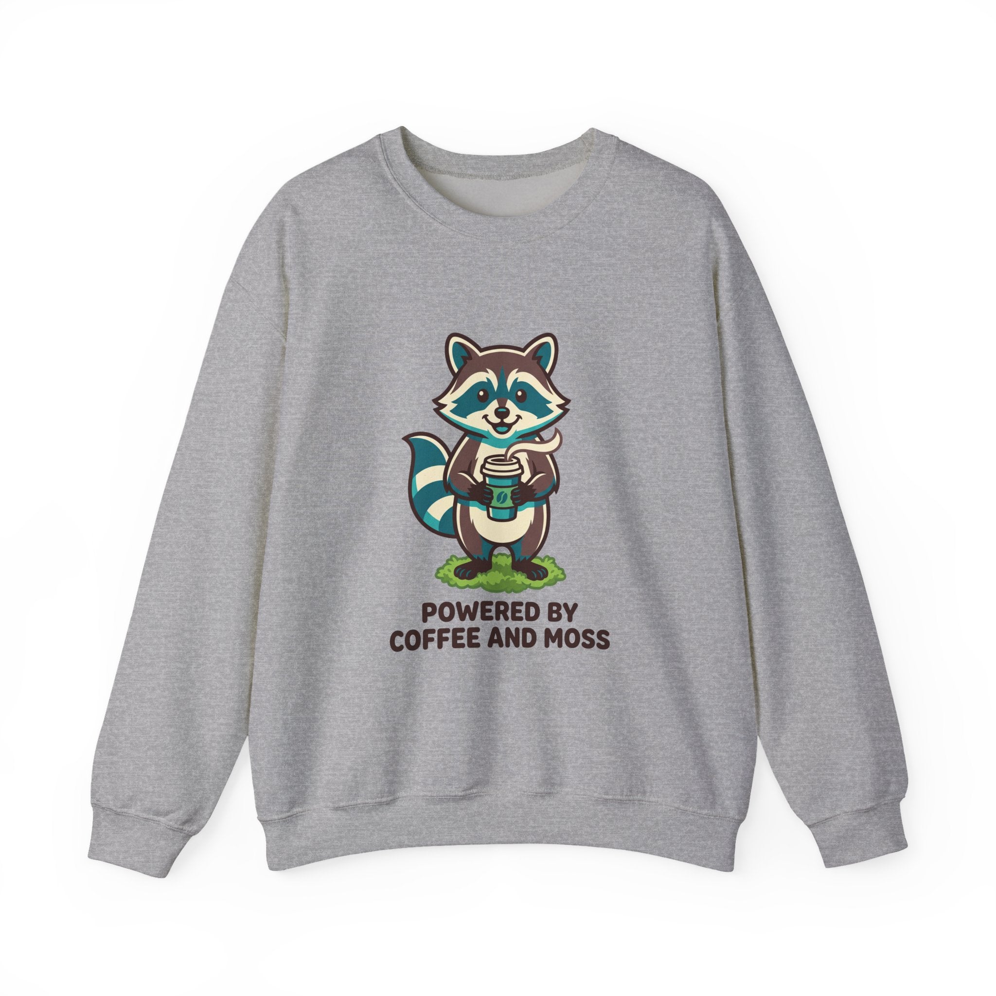 Powered by Coffee and Moss Crewneck