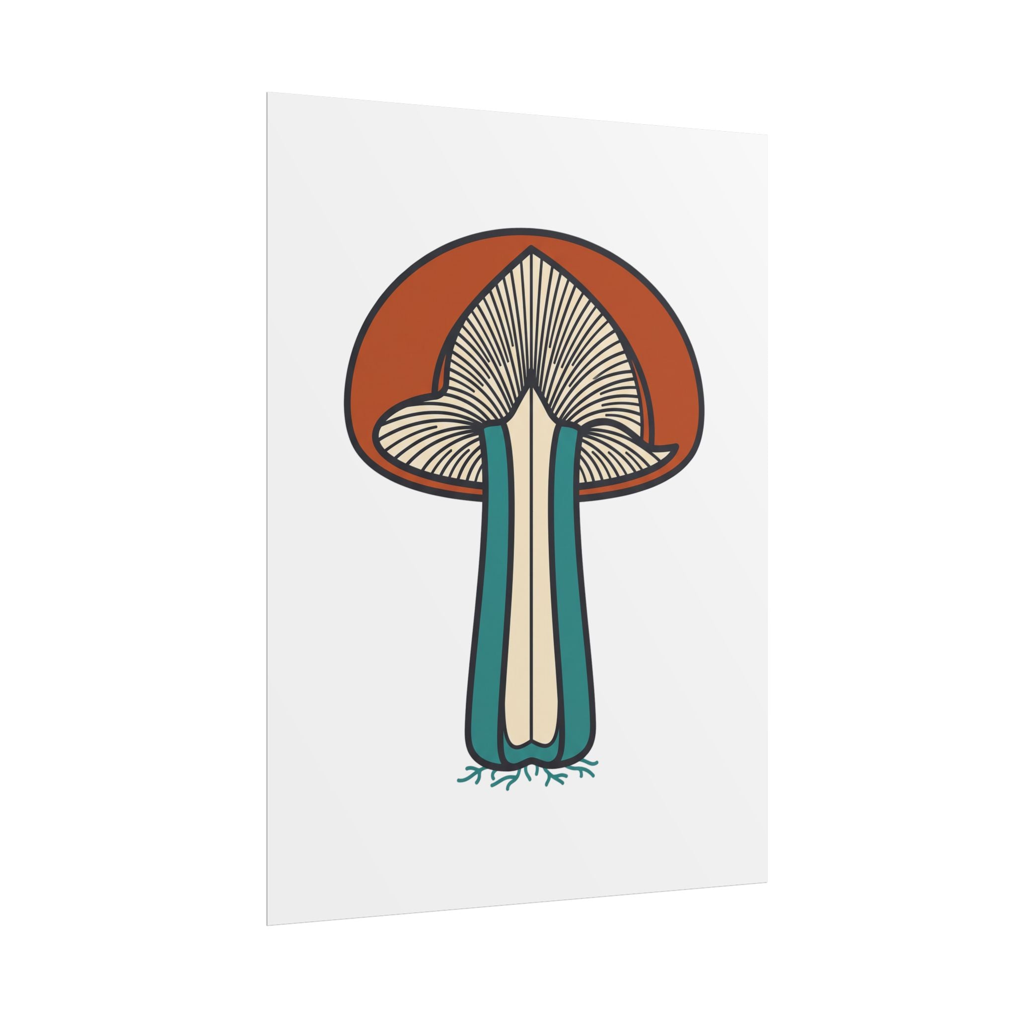 Mushroom Cross Section Poster