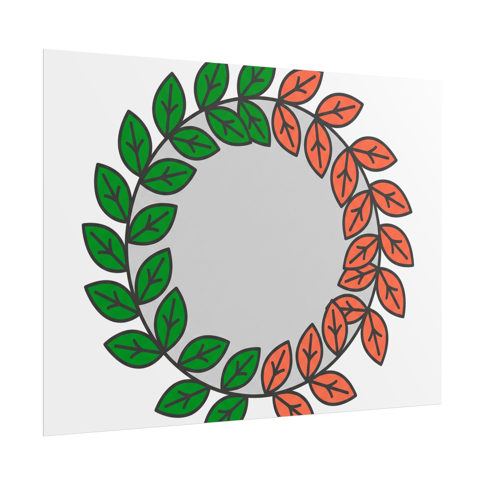 Leaf Wreath Poster