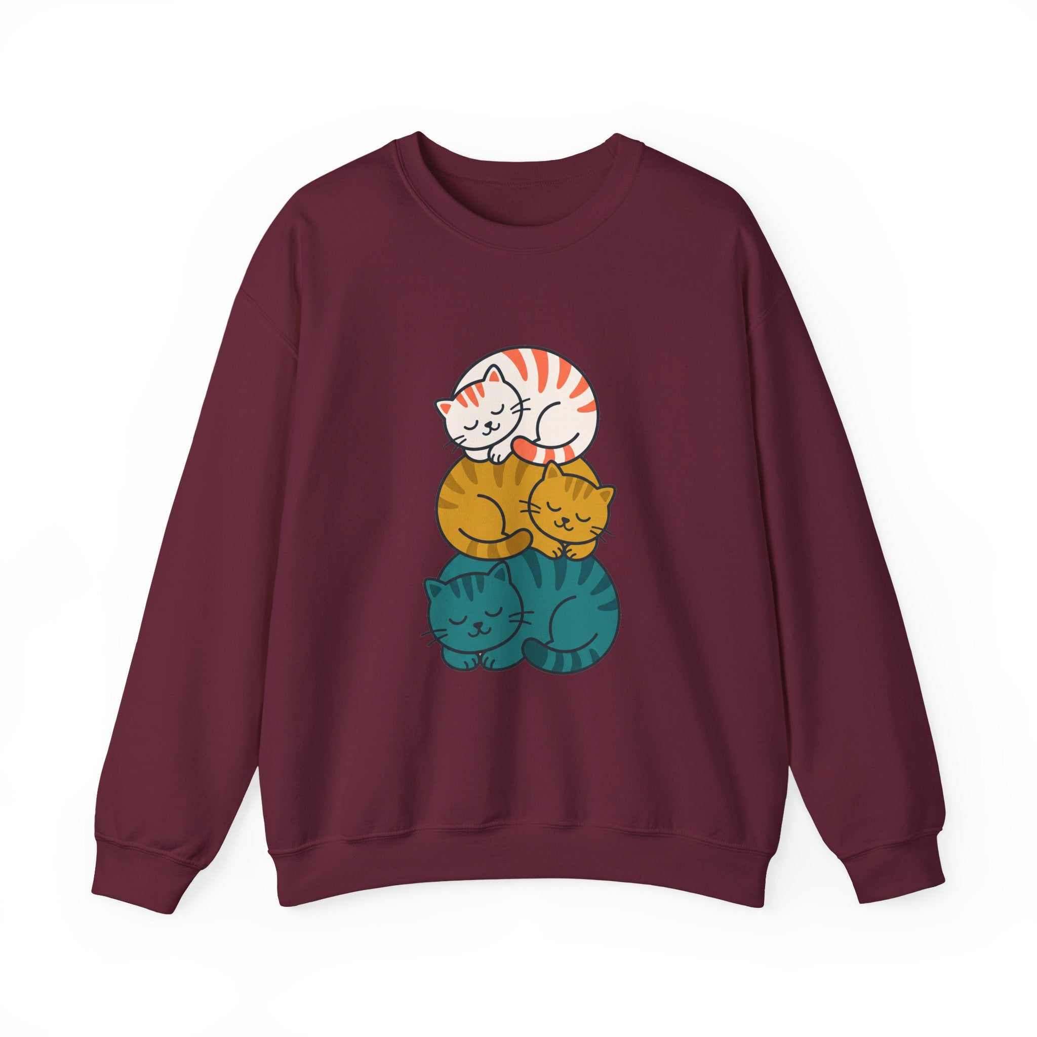 Sleepy Cat Stack Crewneck