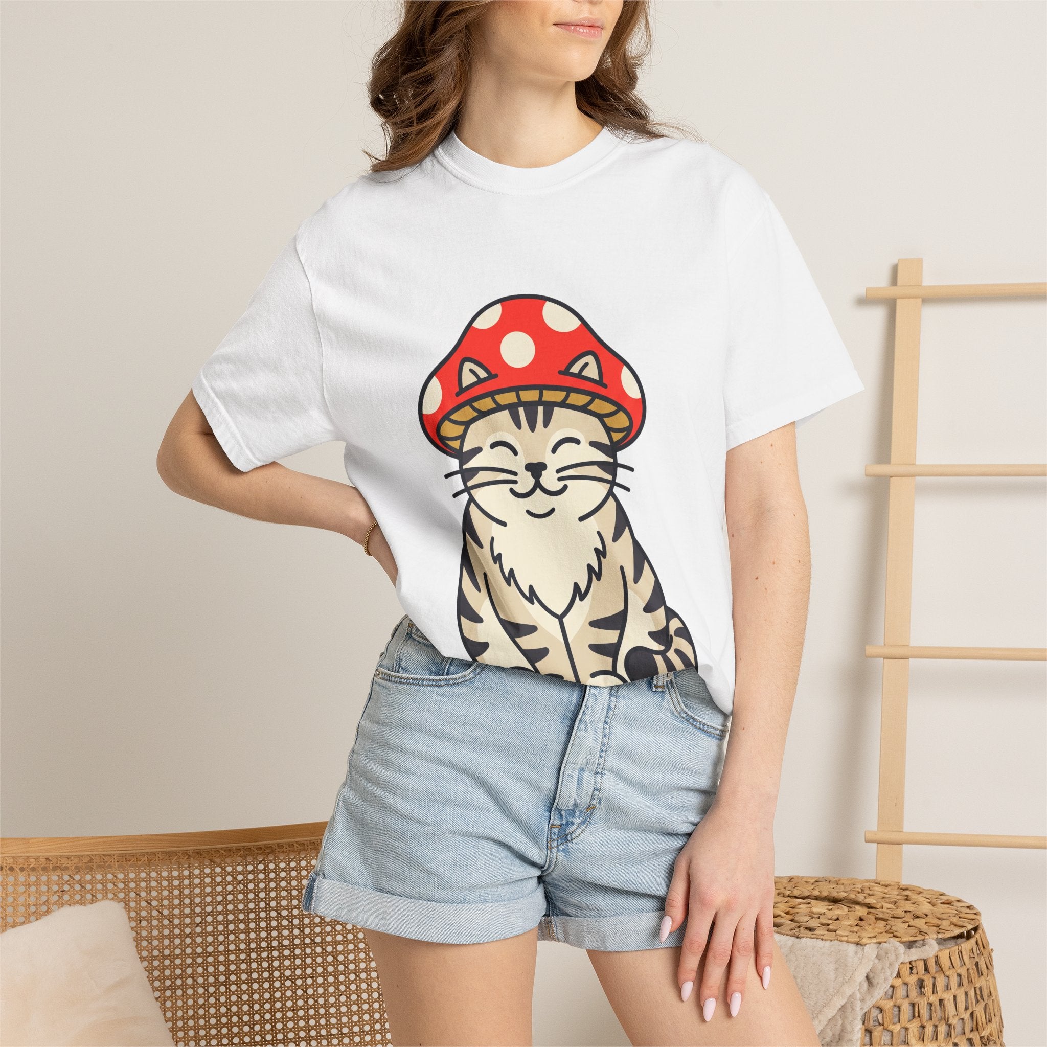 Mushroom Cat Tee