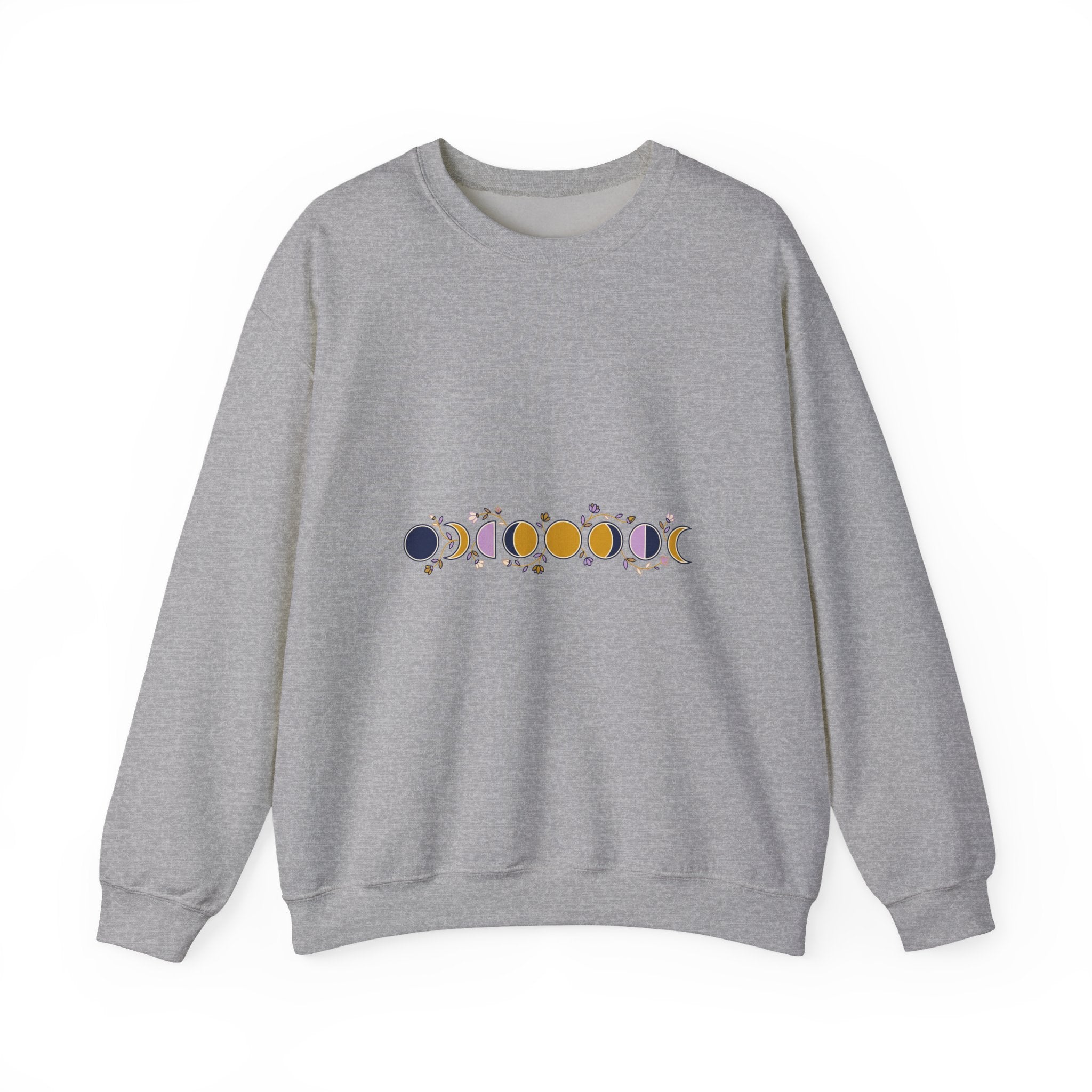 Moon Phases Botanical Crewneck