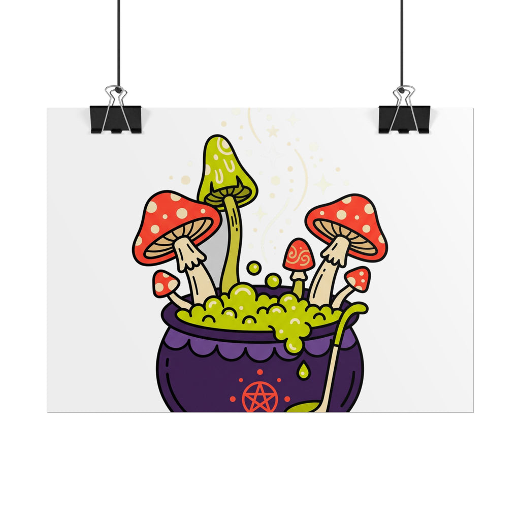 Witchy Mushroom Potion Poster