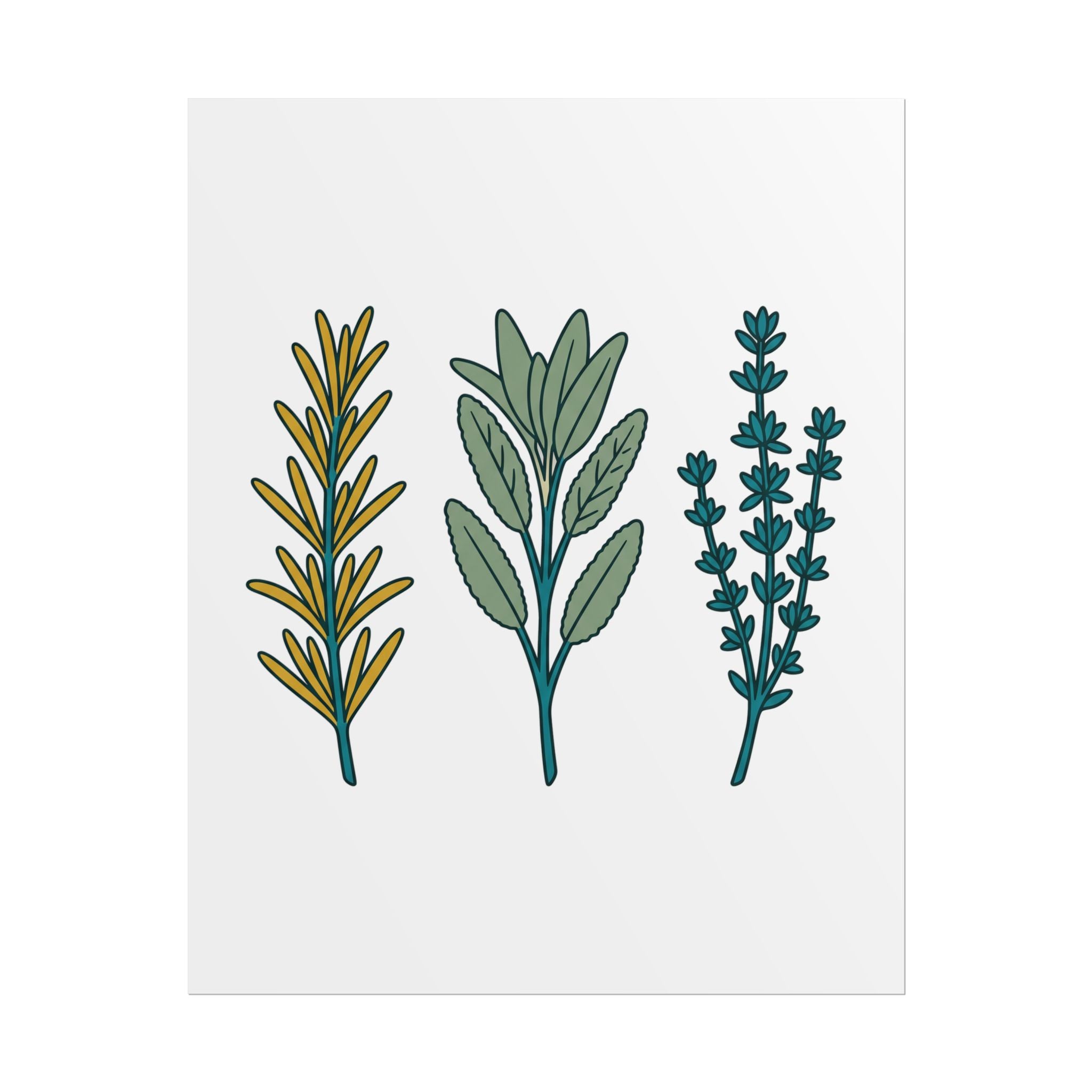 Herb Sprig Set Poster