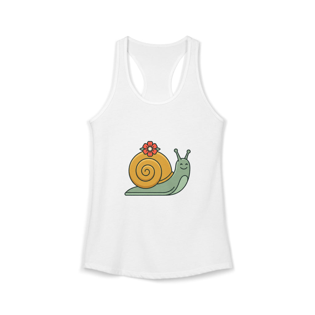 Snail with Flower Shell Tank Top