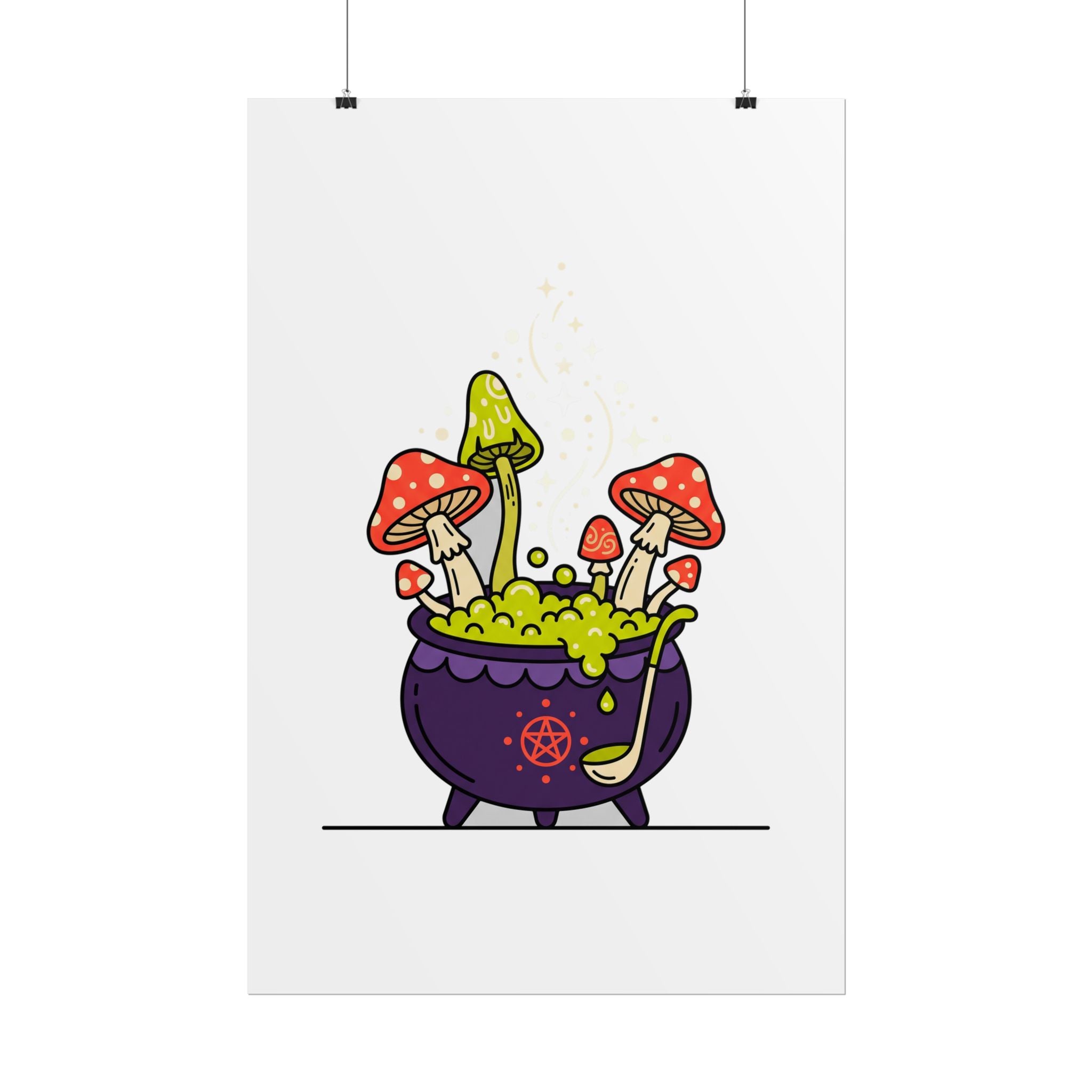 Witchy Mushroom Potion Poster