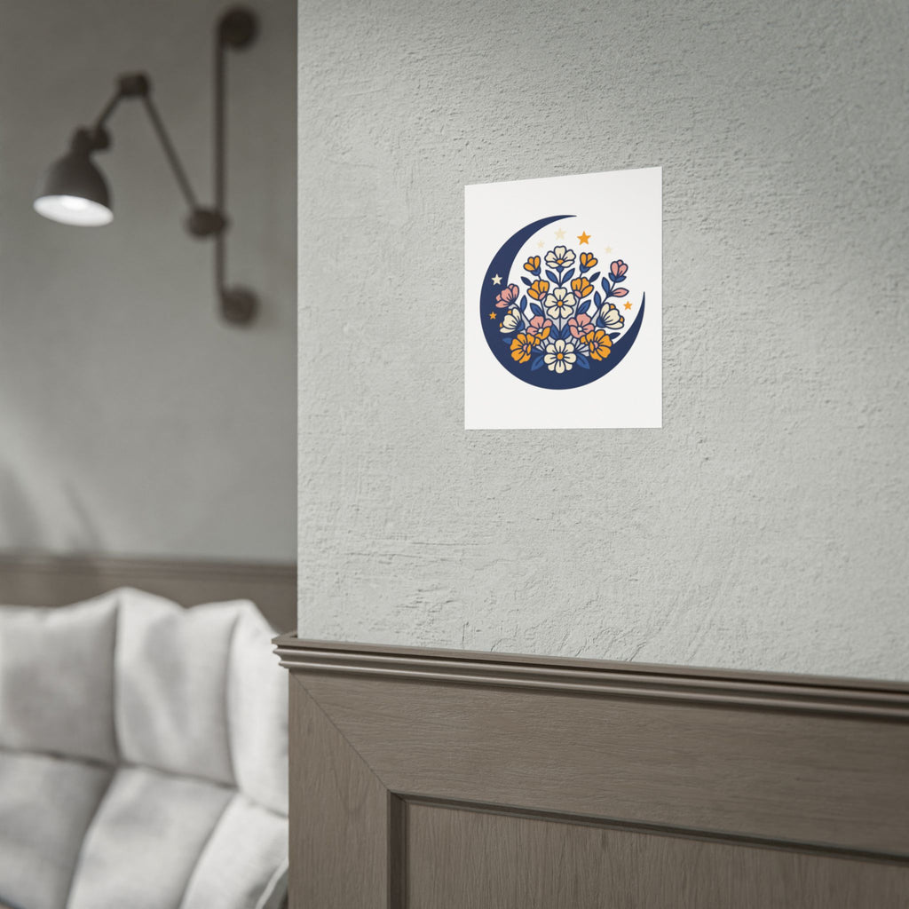 Moonflower Crescent Poster
