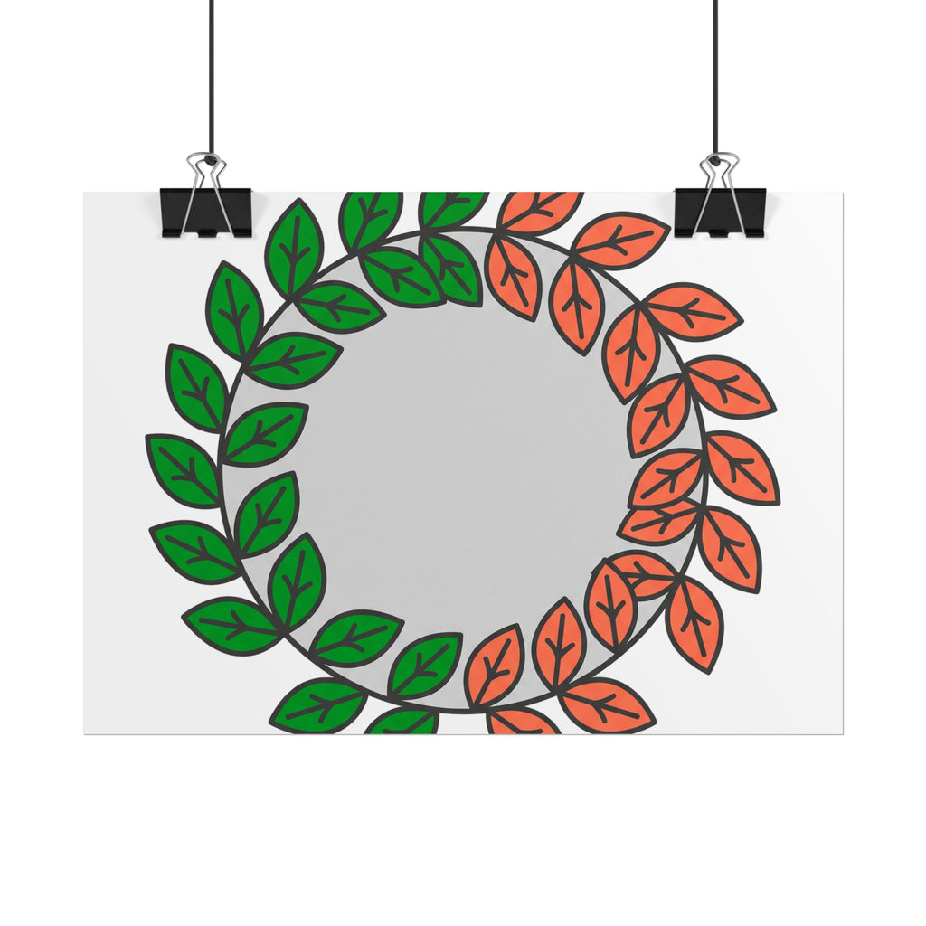 Leaf Wreath Poster