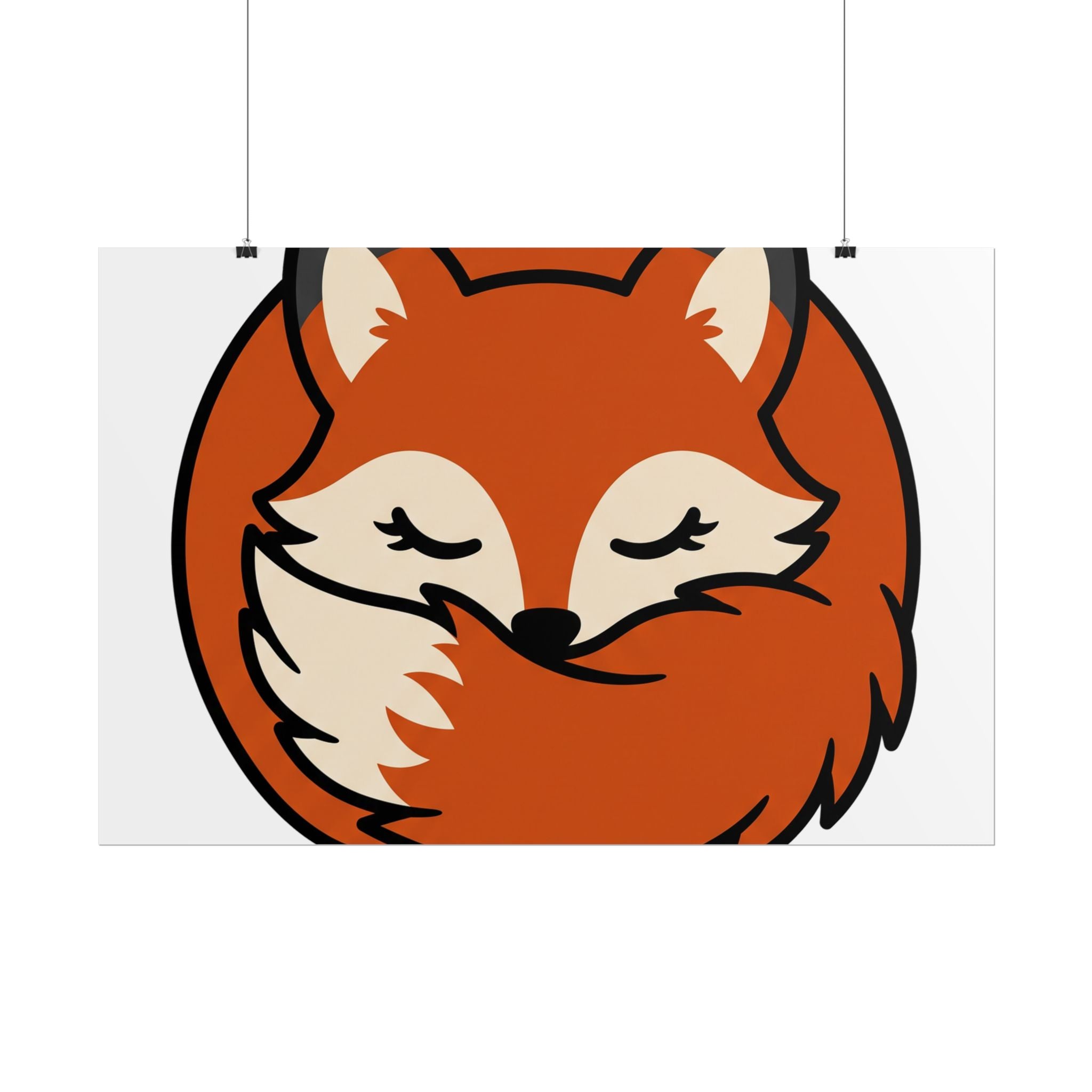 Sleepy Fox Loaf Poster