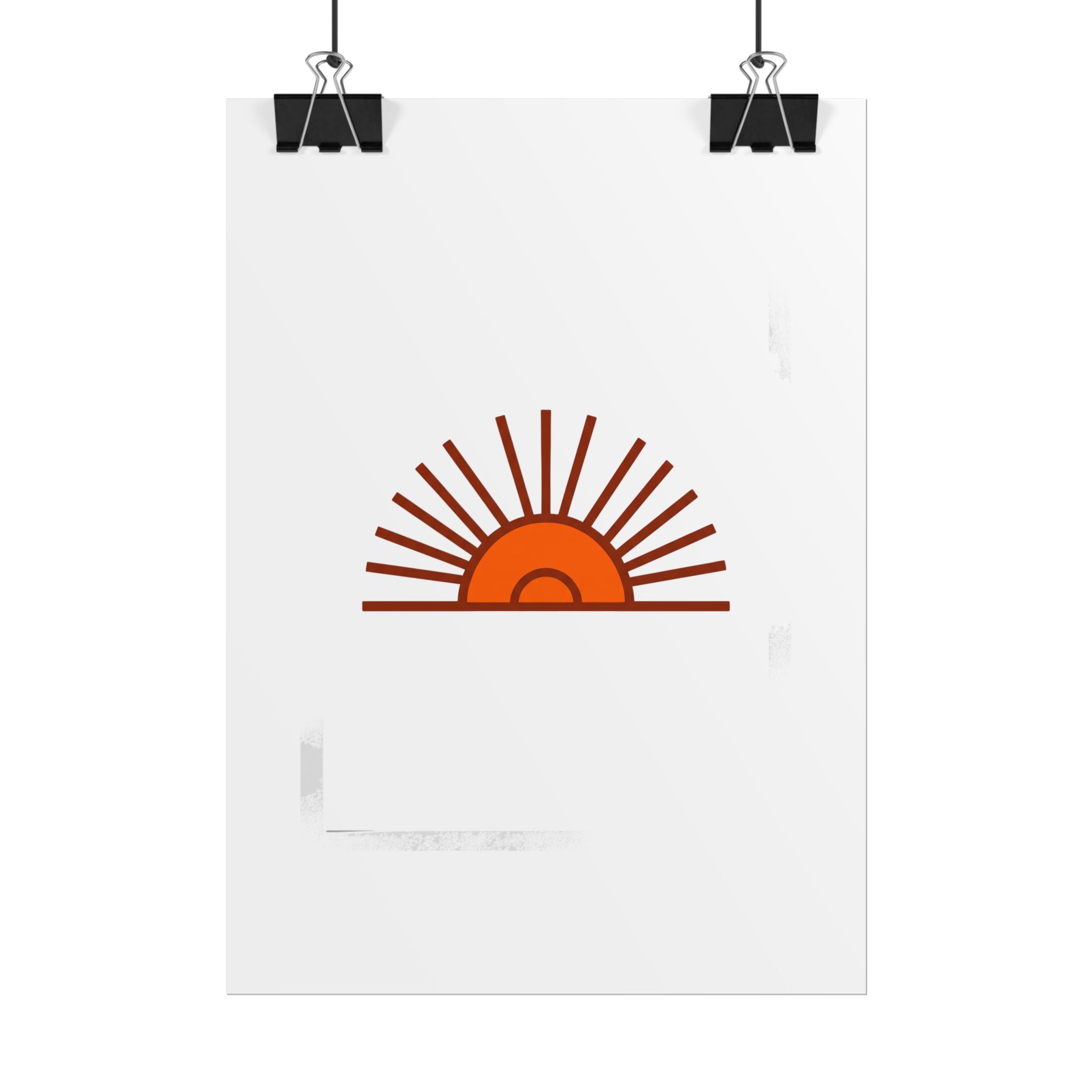 Rising Sun Rays Poster
