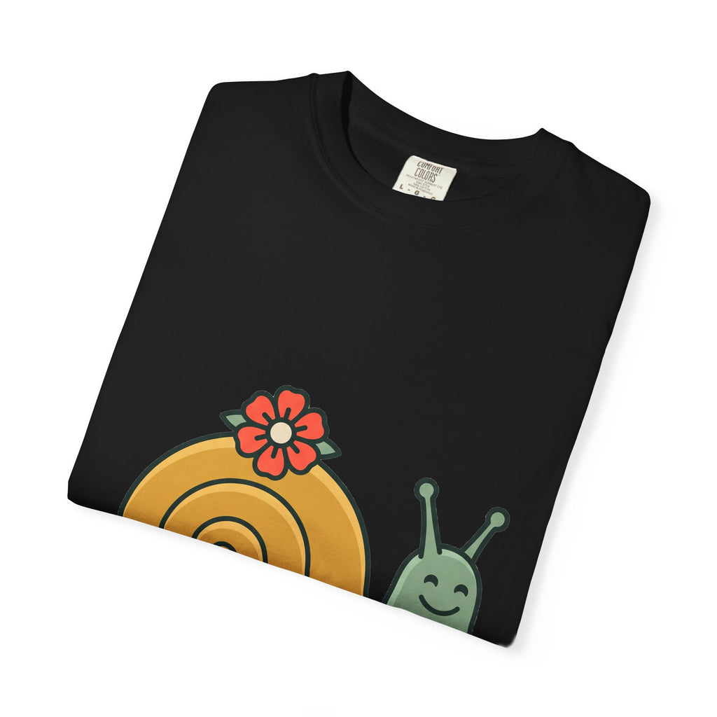 Snail with Flower Shell Tee
