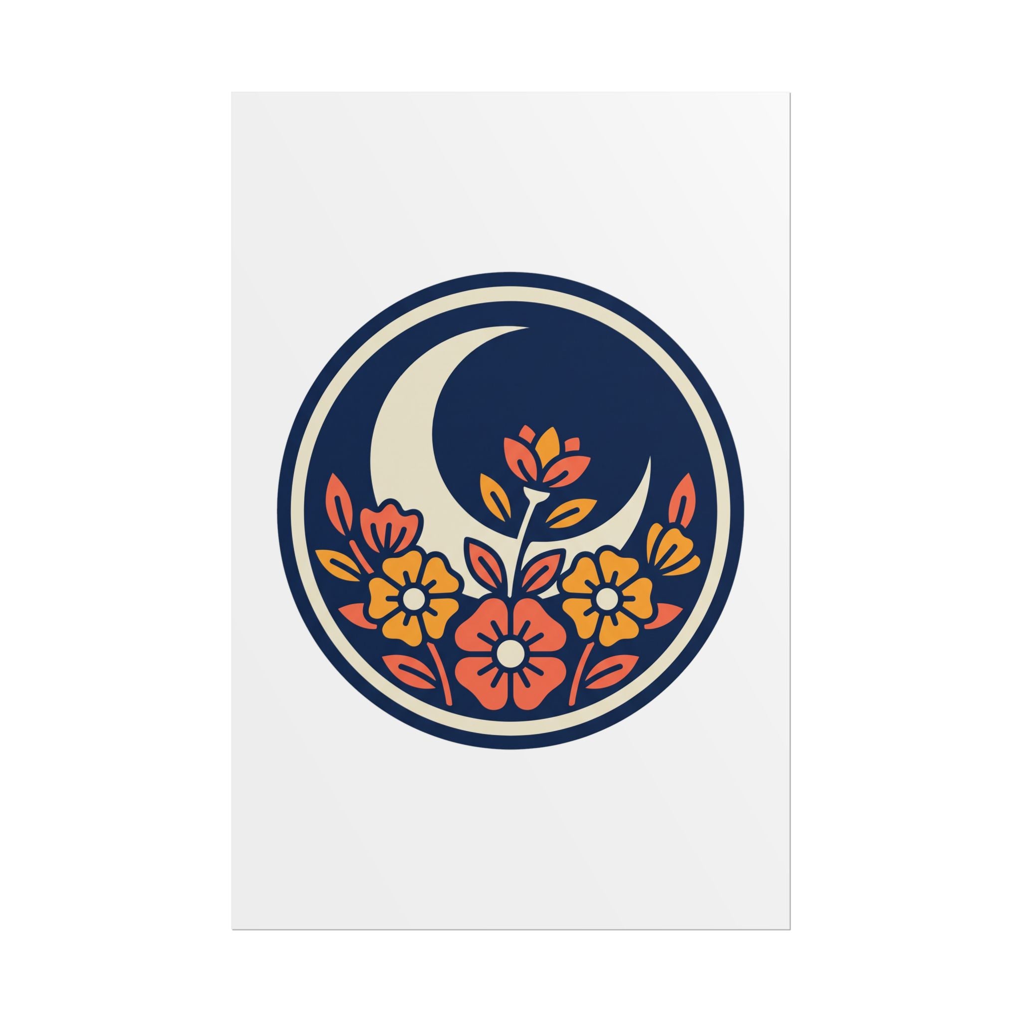 Night Garden Circle Poster