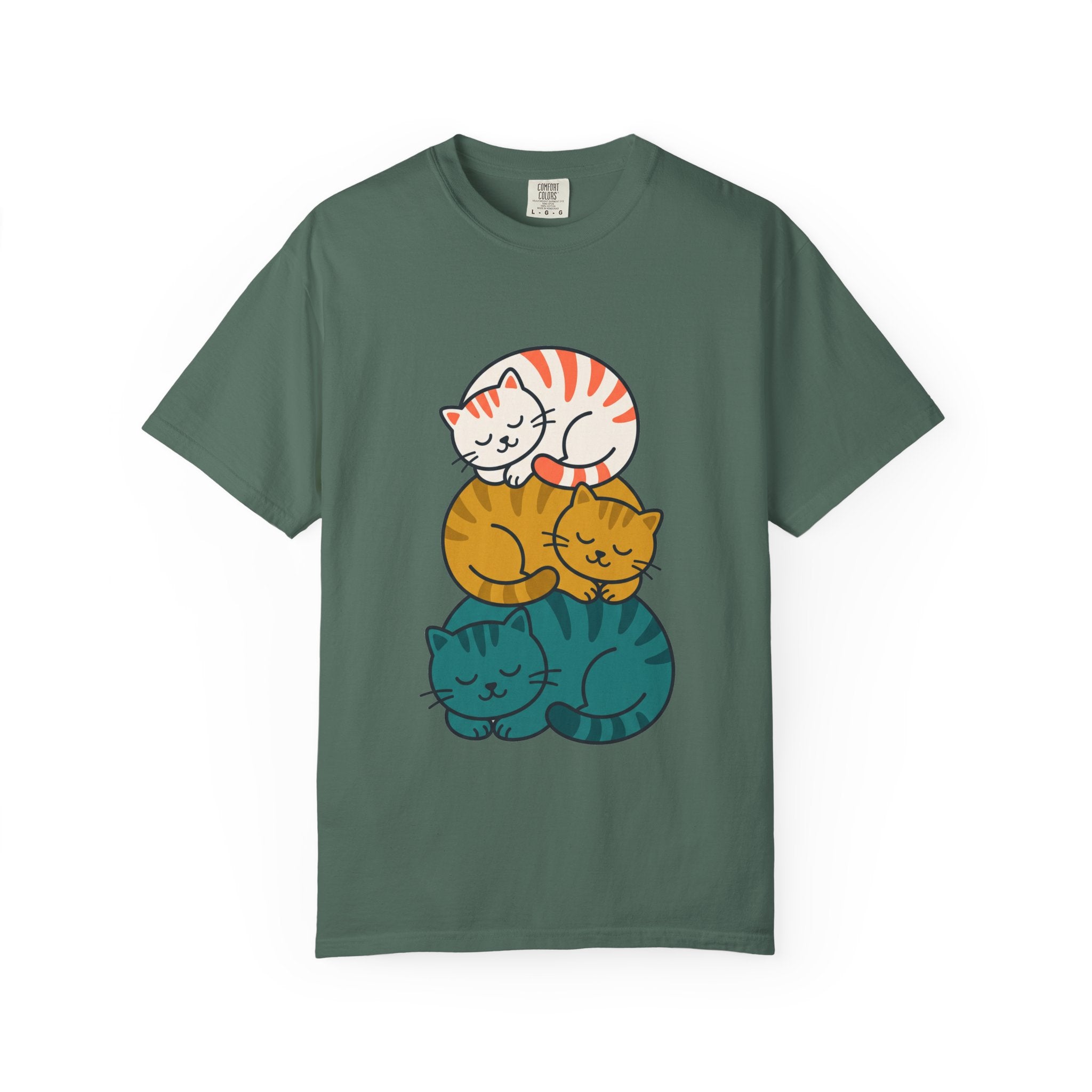 Sleepy Cat Stack Tee
