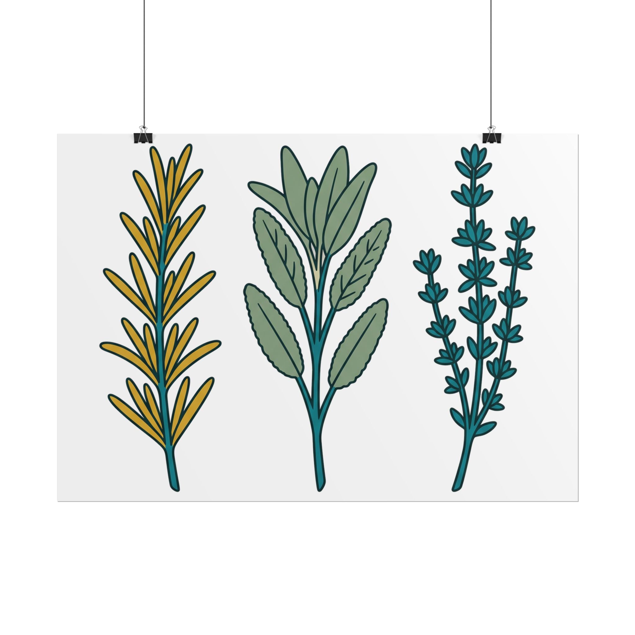 Herb Sprig Set Poster