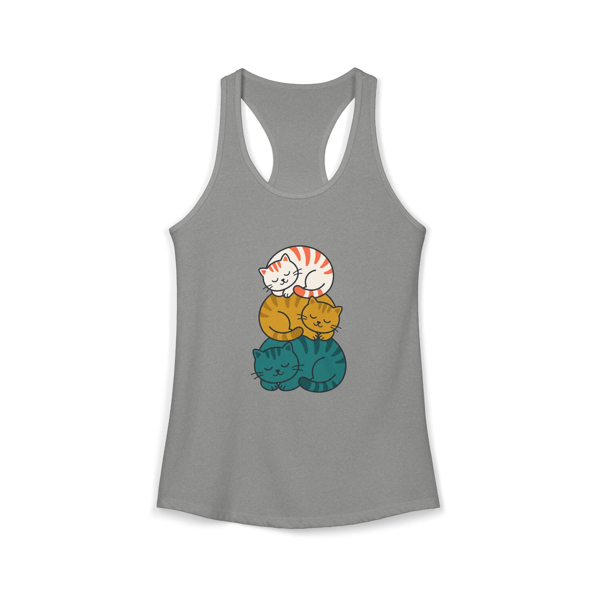Sleepy Cat Stack Tank Top