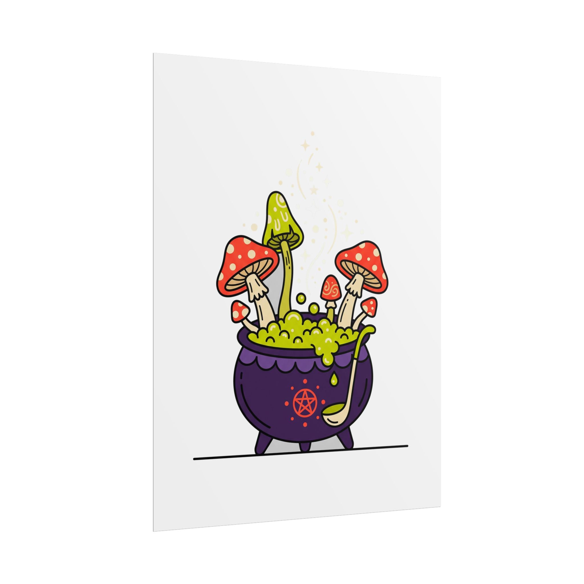 Witchy Mushroom Potion Poster