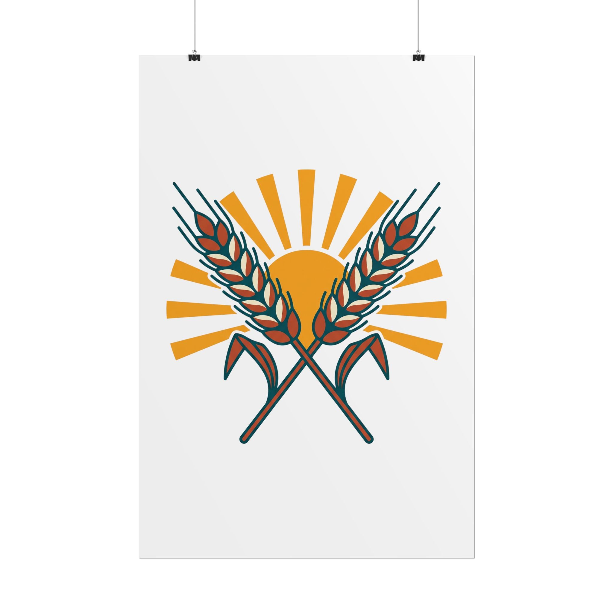 Sun and Wheat Poster
