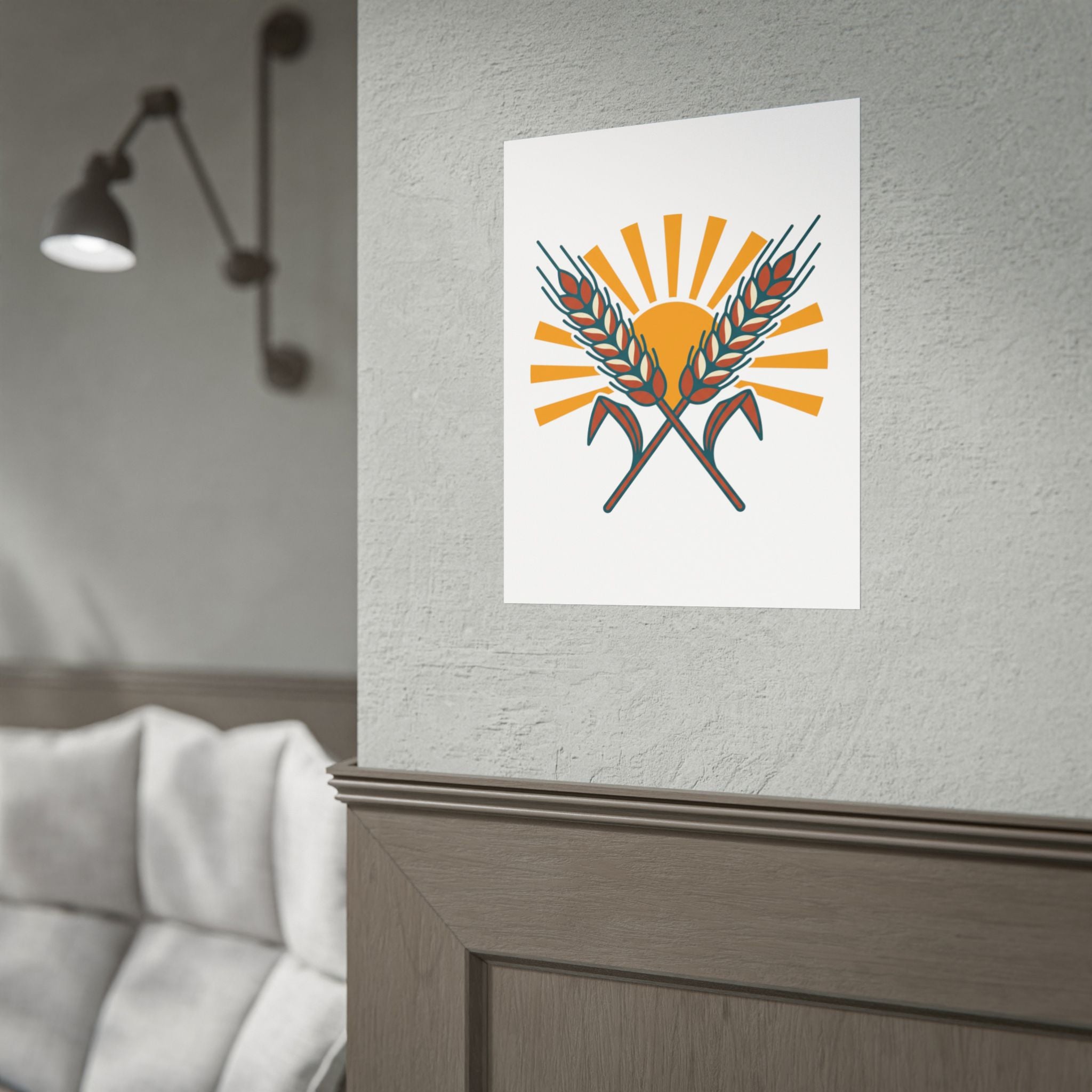Sun and Wheat Poster