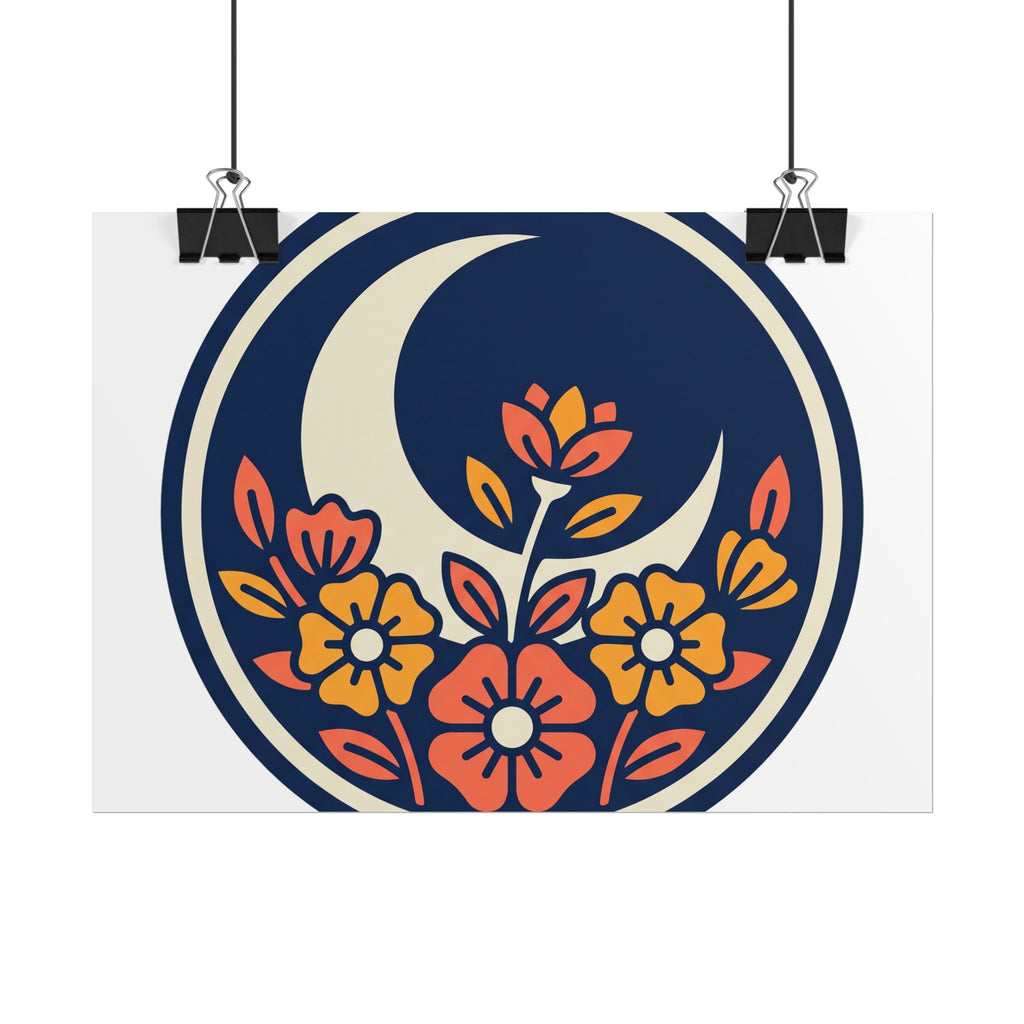 Night Garden Circle Poster