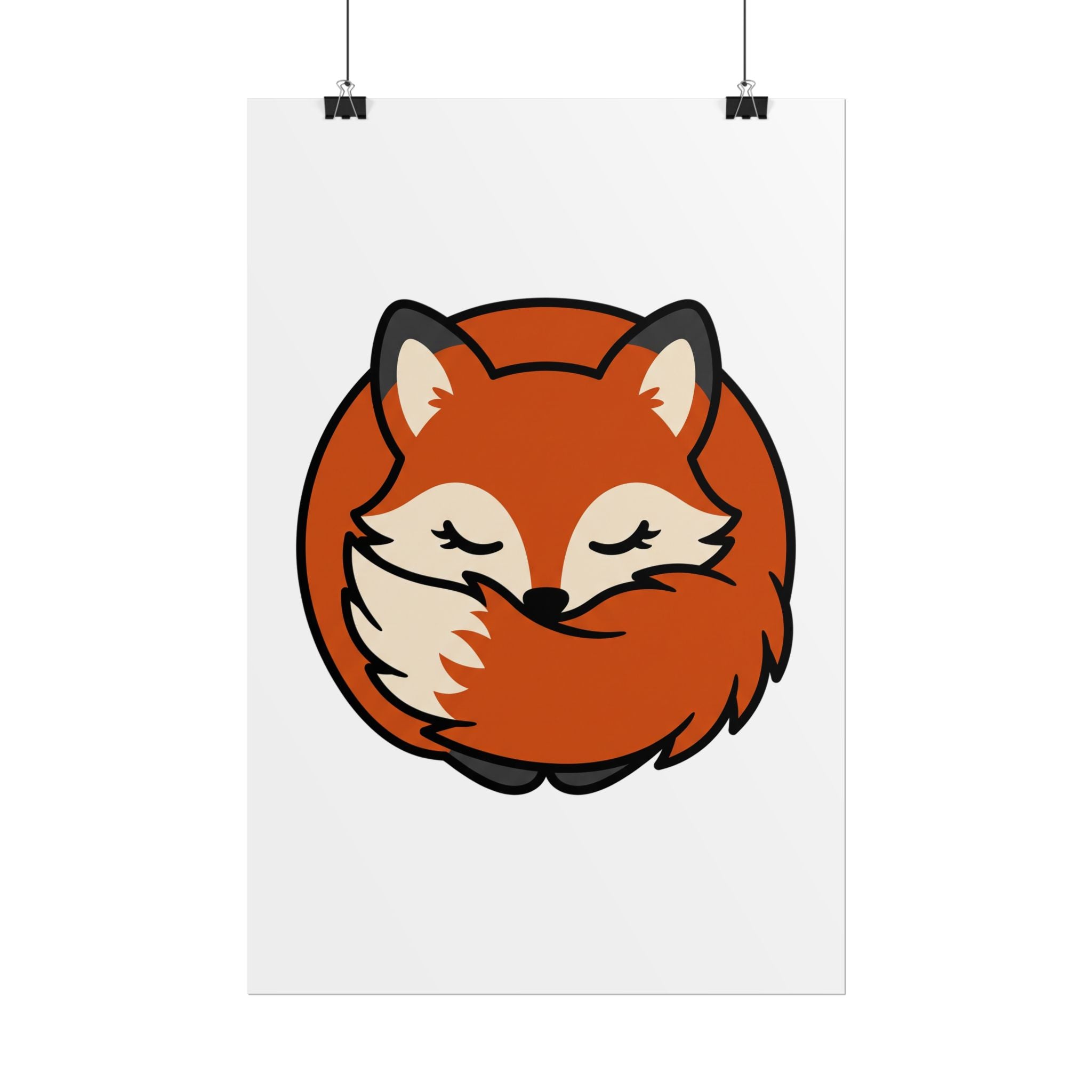 Sleepy Fox Loaf Poster