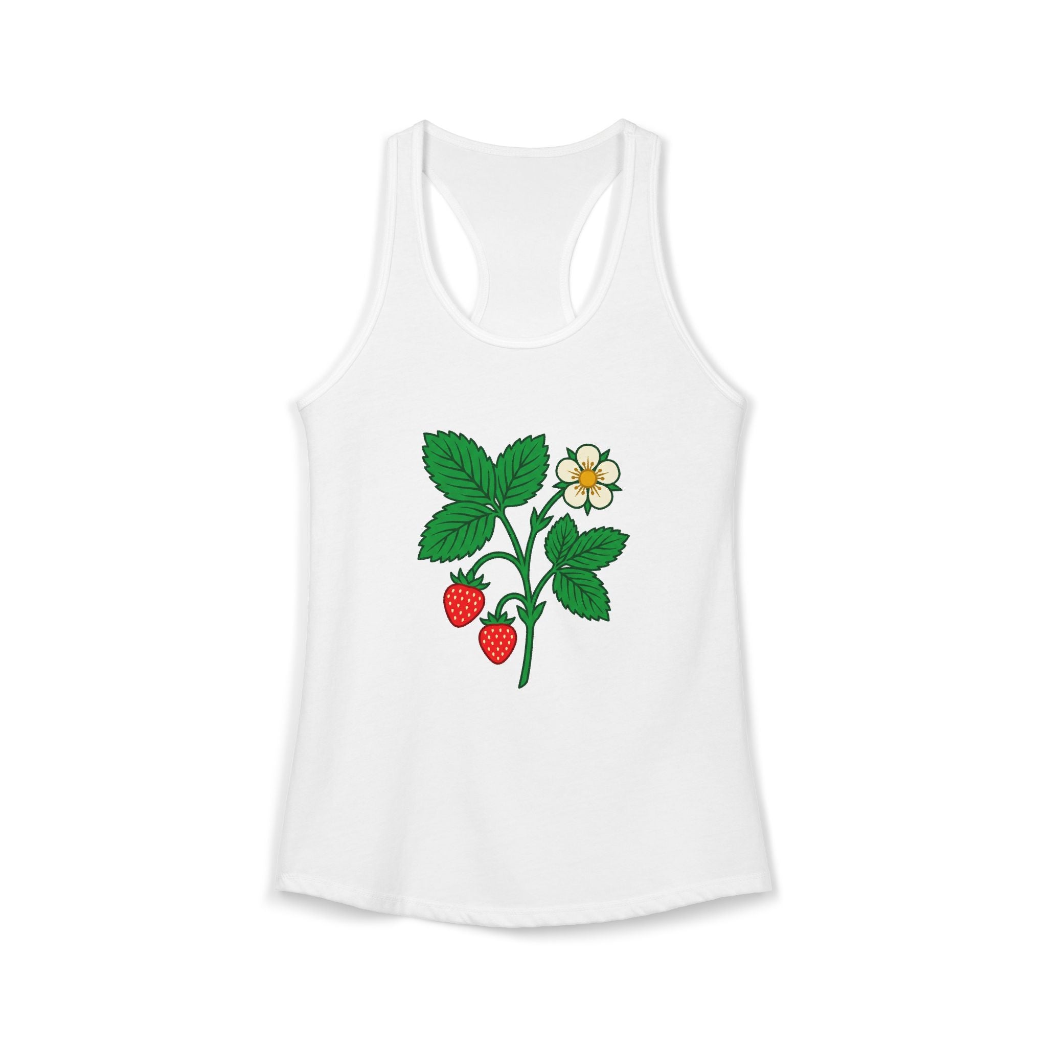 Wild Strawberry Sprig Tank Top