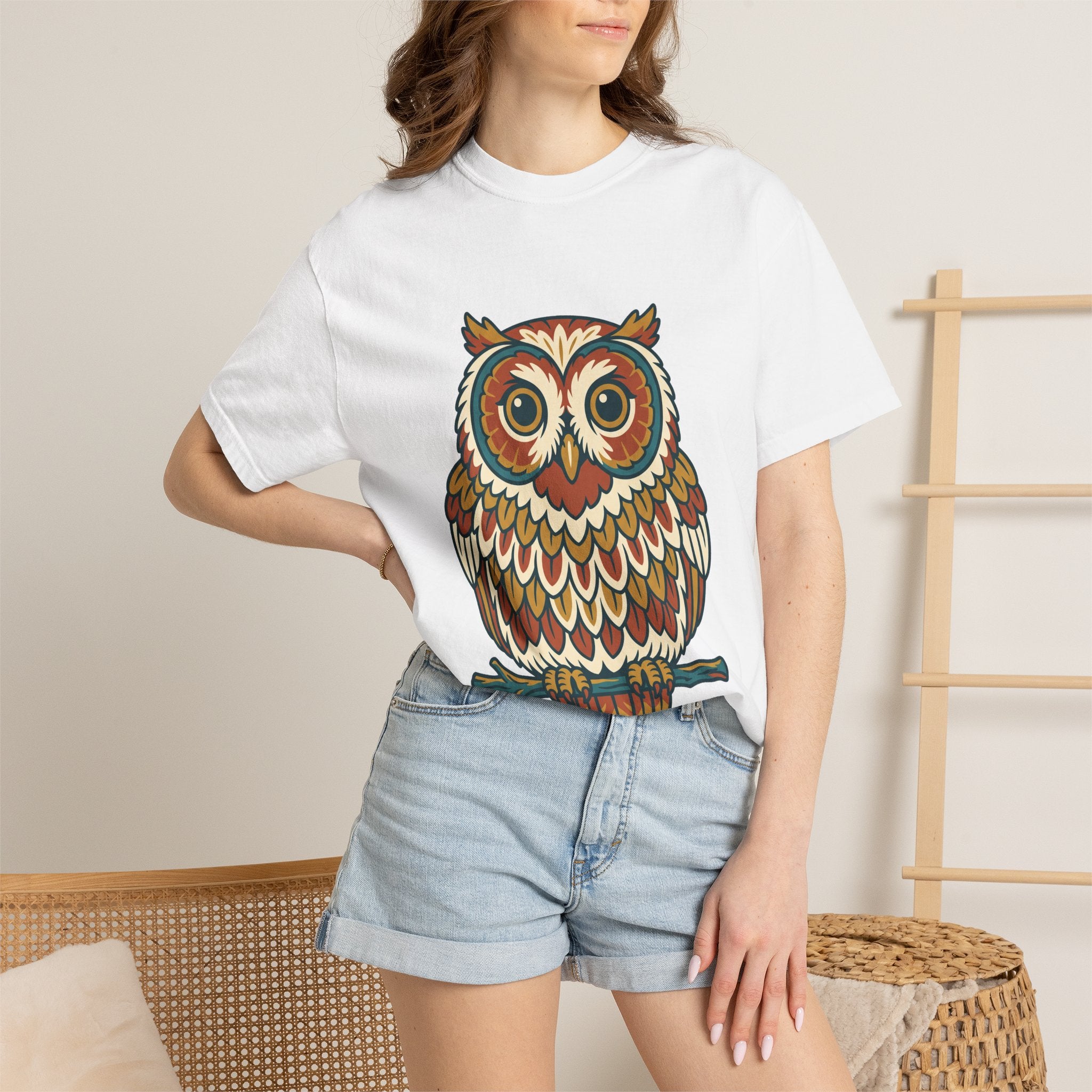 Round Owl Tee