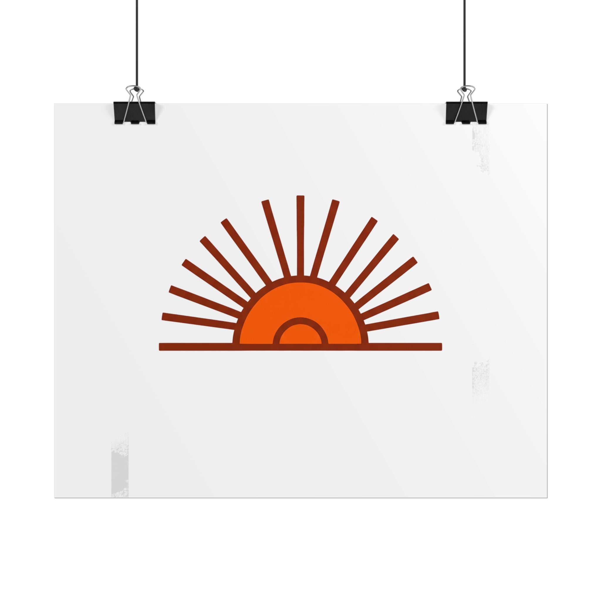 Rising Sun Rays Poster
