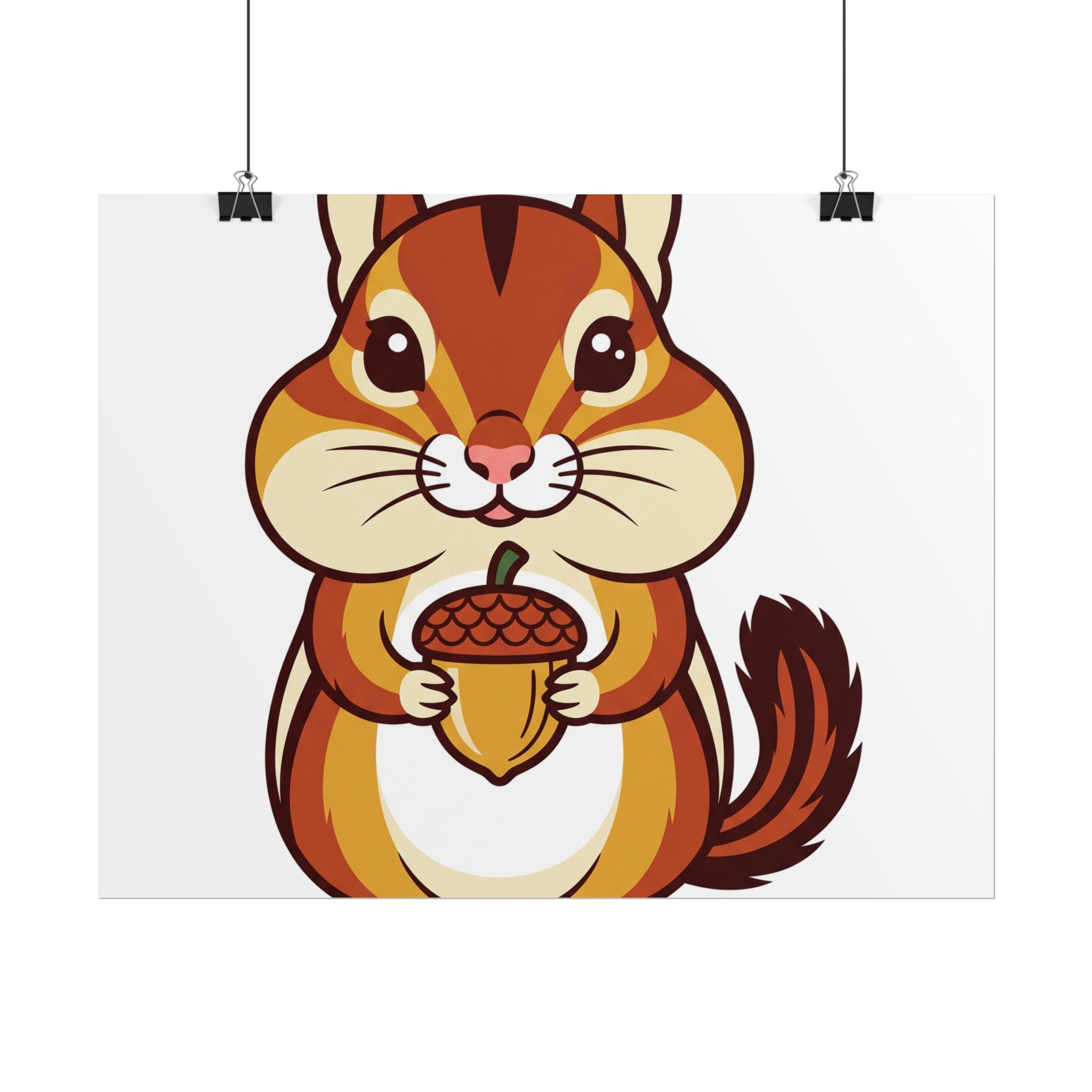 Chipmunk with Acorn Poster