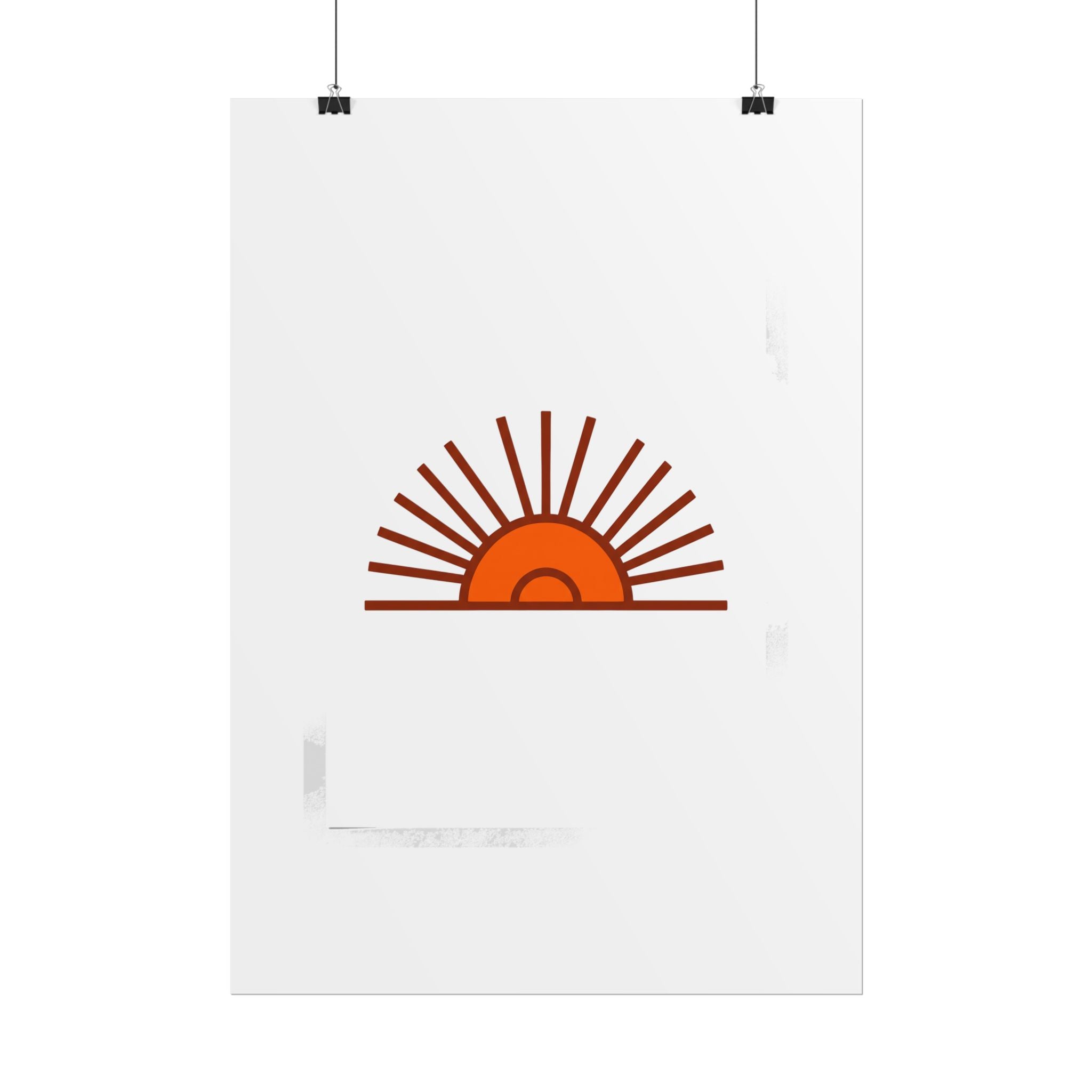 Rising Sun Rays Poster