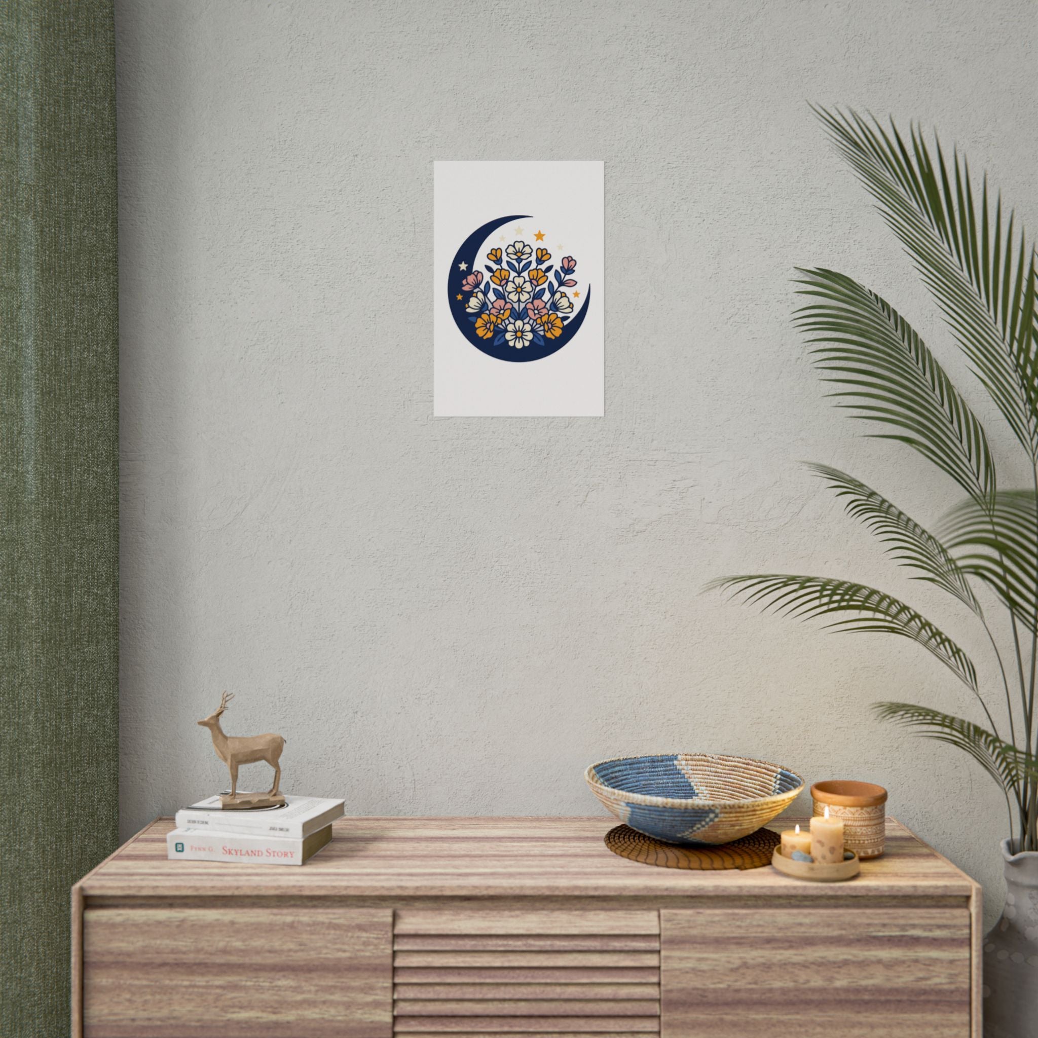 Moonflower Crescent Poster