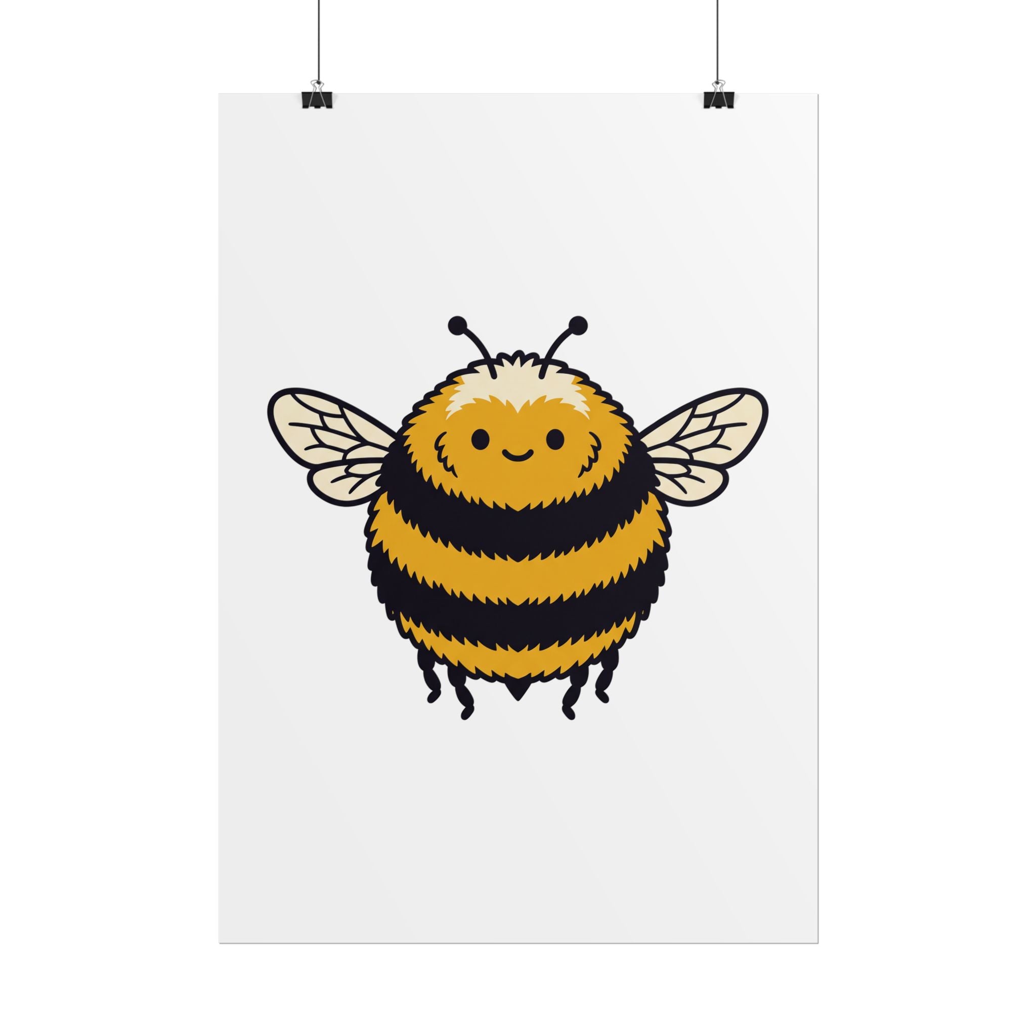 Round Bee Buddy Poster