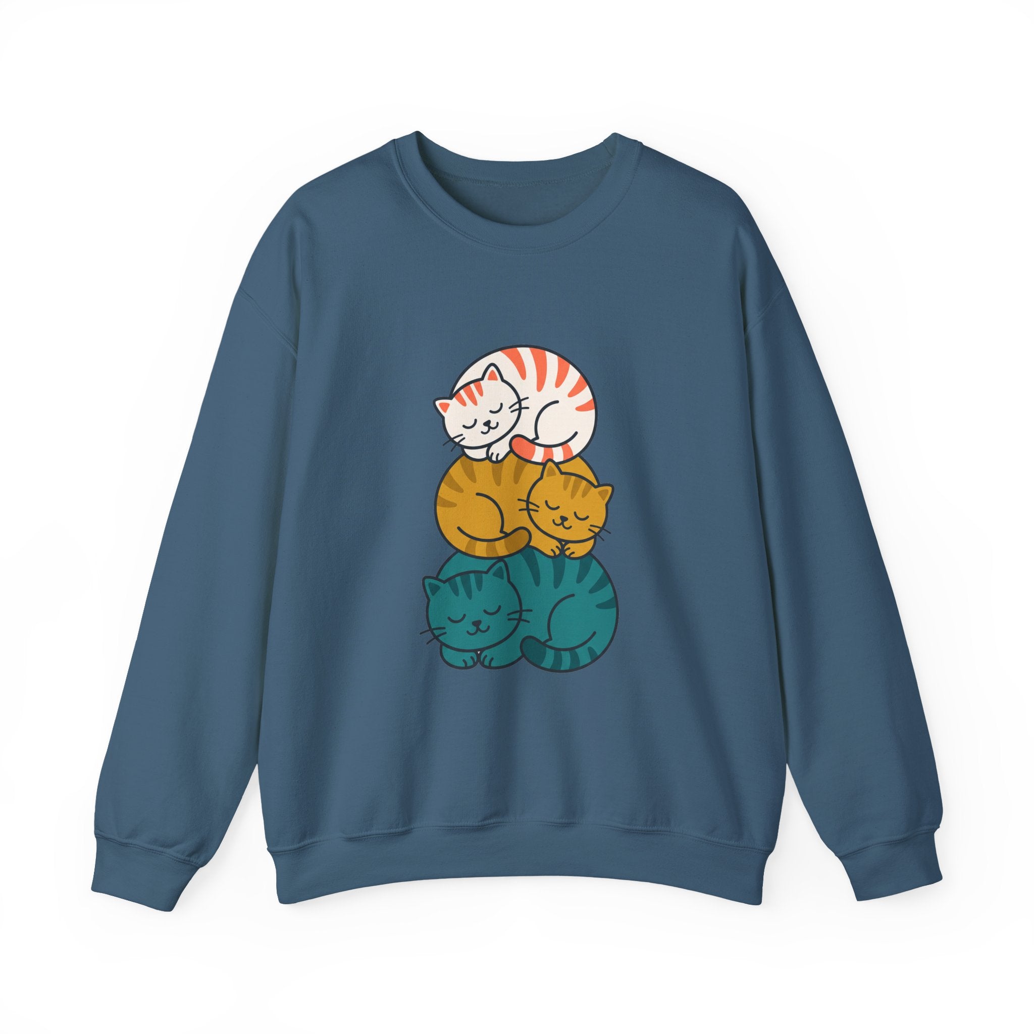 Sleepy Cat Stack Crewneck