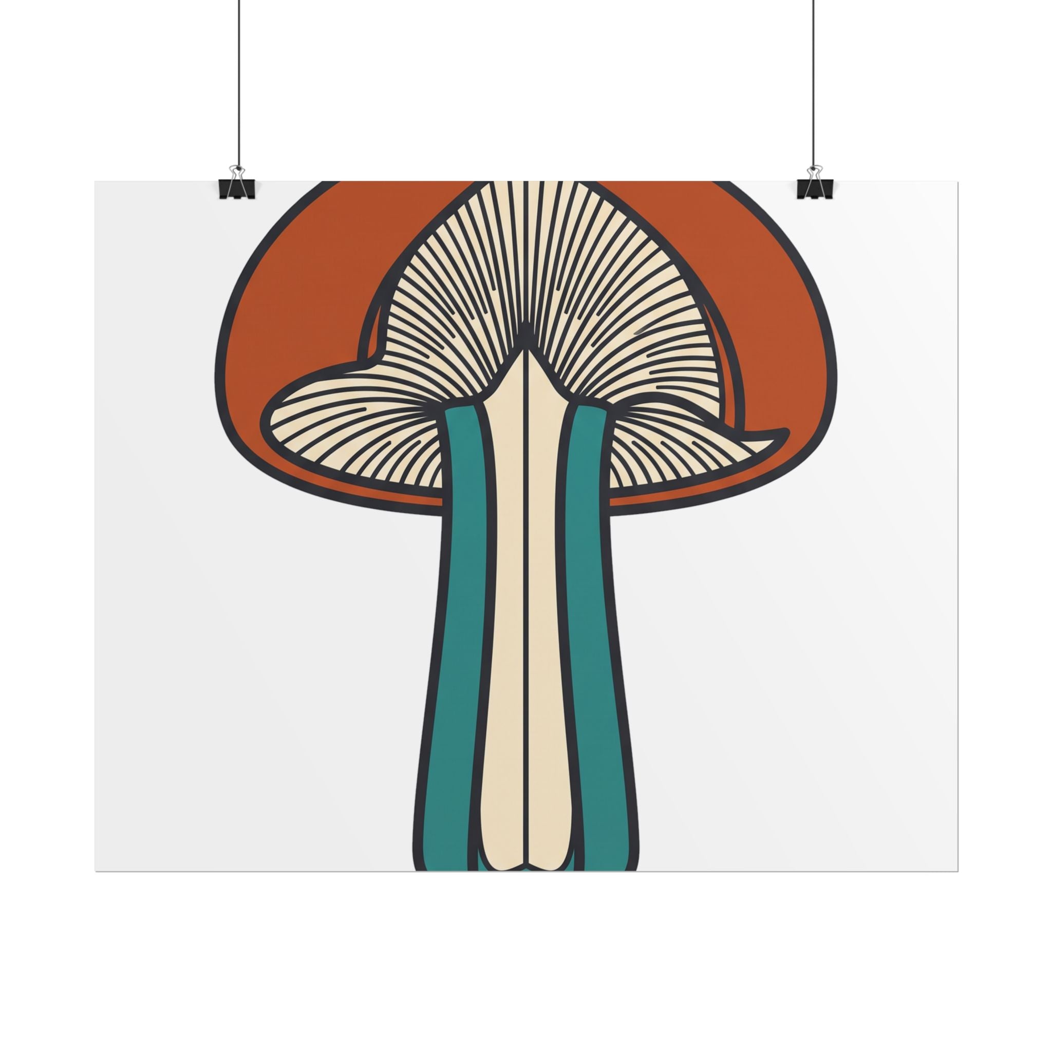 Mushroom Cross Section Poster