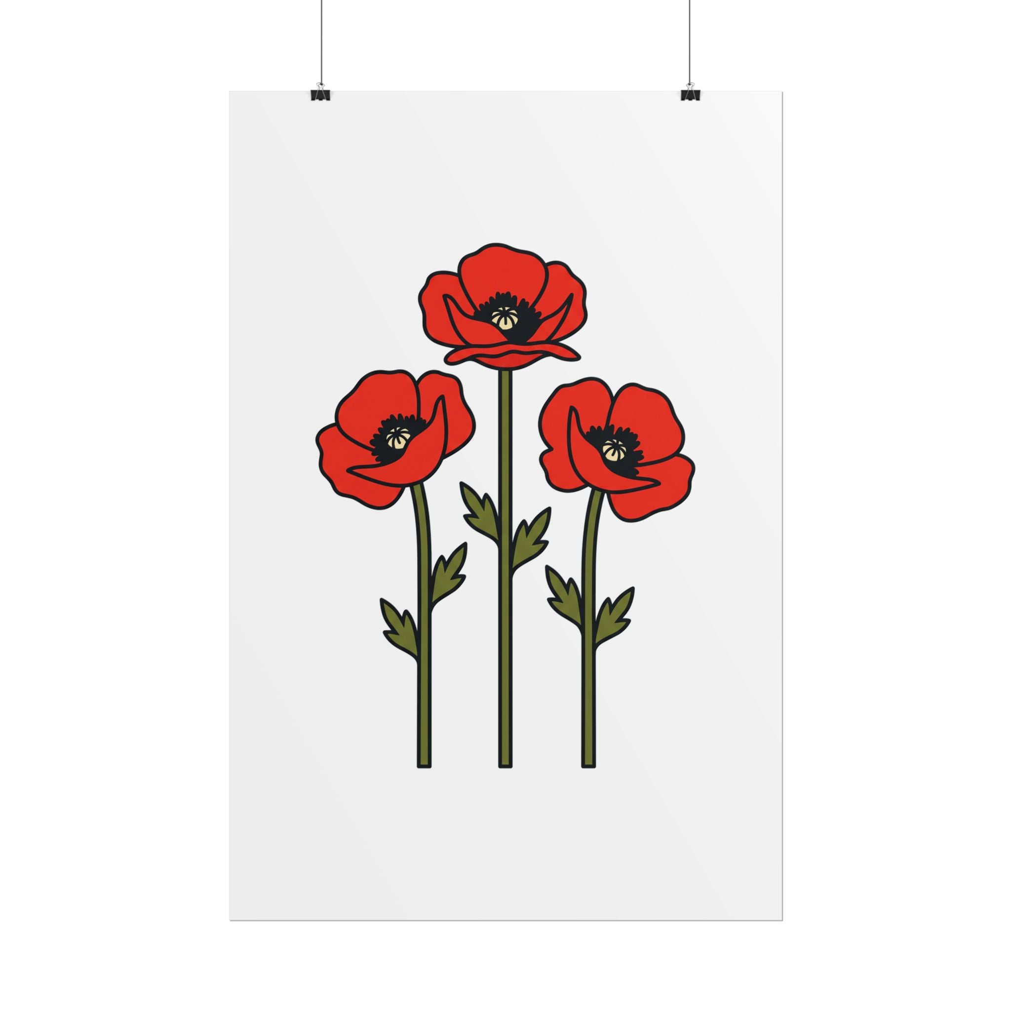 Bold Poppy Trio Poster