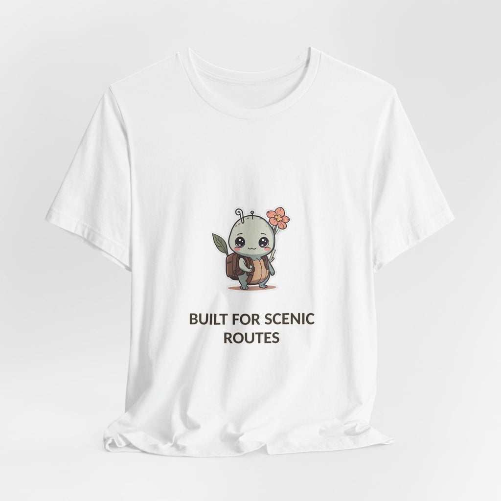 Built for Scenic Routes Tee — Cute Hiking Sloth Graphic Shirt