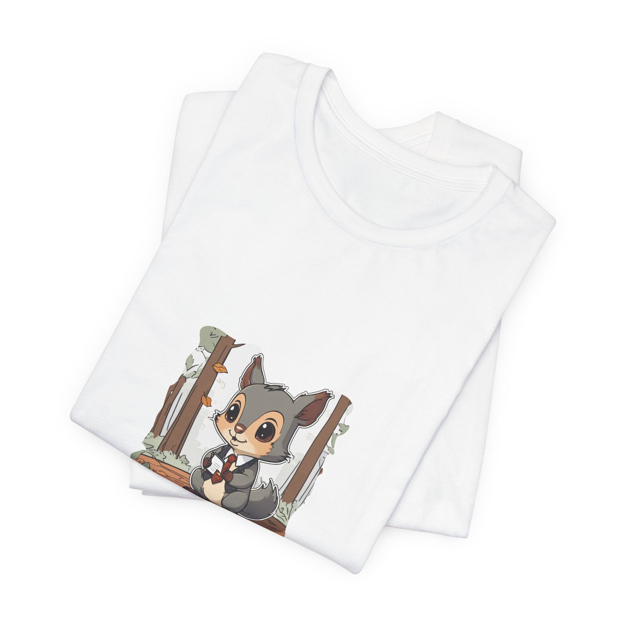 Branch Manager, Unpaid Tee — Cute Squirrel Woodland Humor T-Shirt
