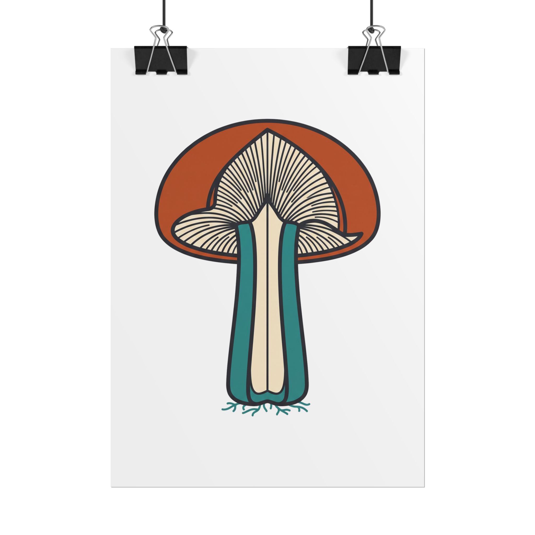 Mushroom Cross Section Poster