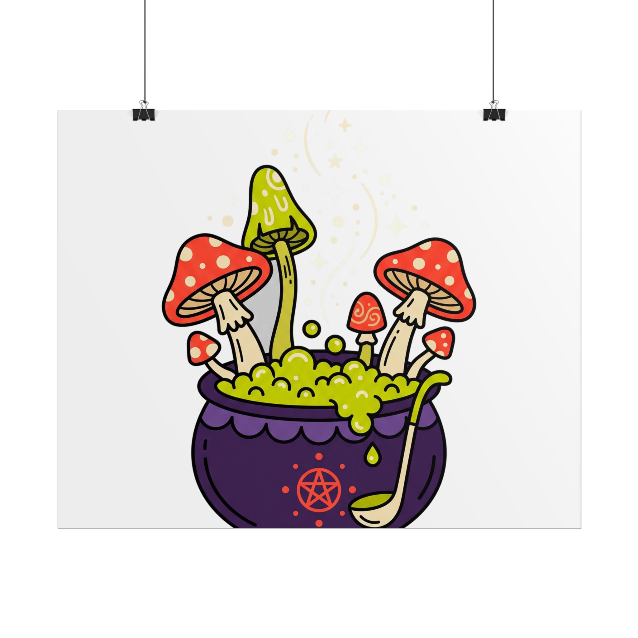 Witchy Mushroom Potion Poster